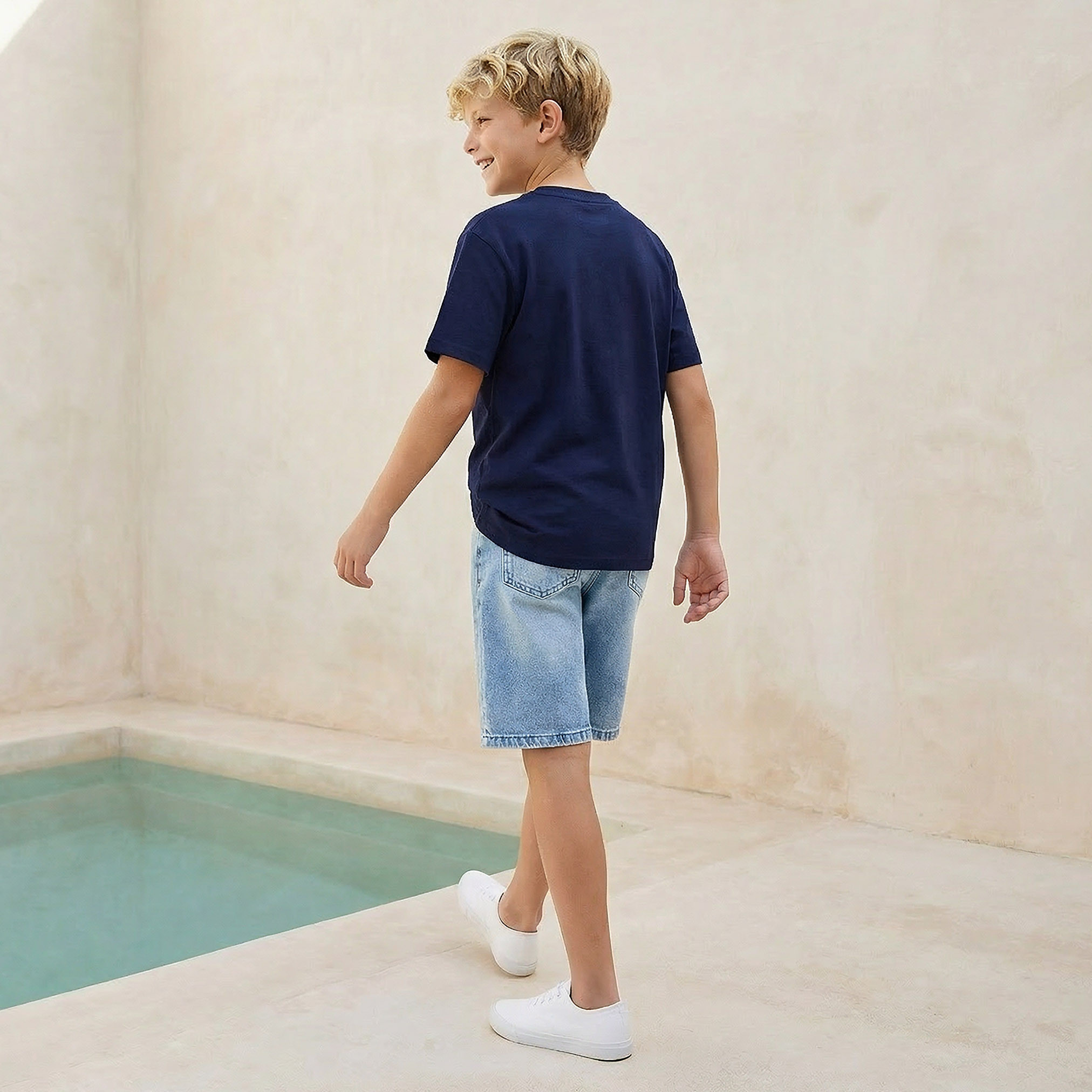 Crew Neck Short Sleeves T-shirt with Superman Print-boys-clothing-tshirtsandpolos-image-3
