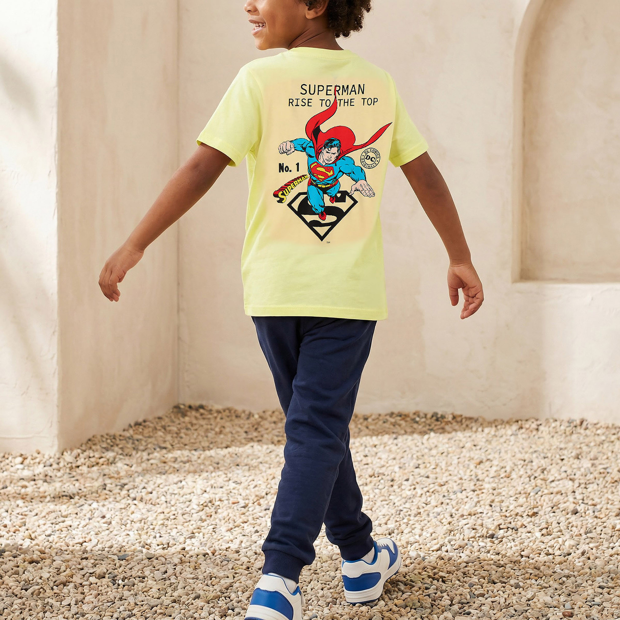 Crew Neck Short Sleeves T-shirt with Superman Print-boys-clothing-tshirtsandpolos-image-3