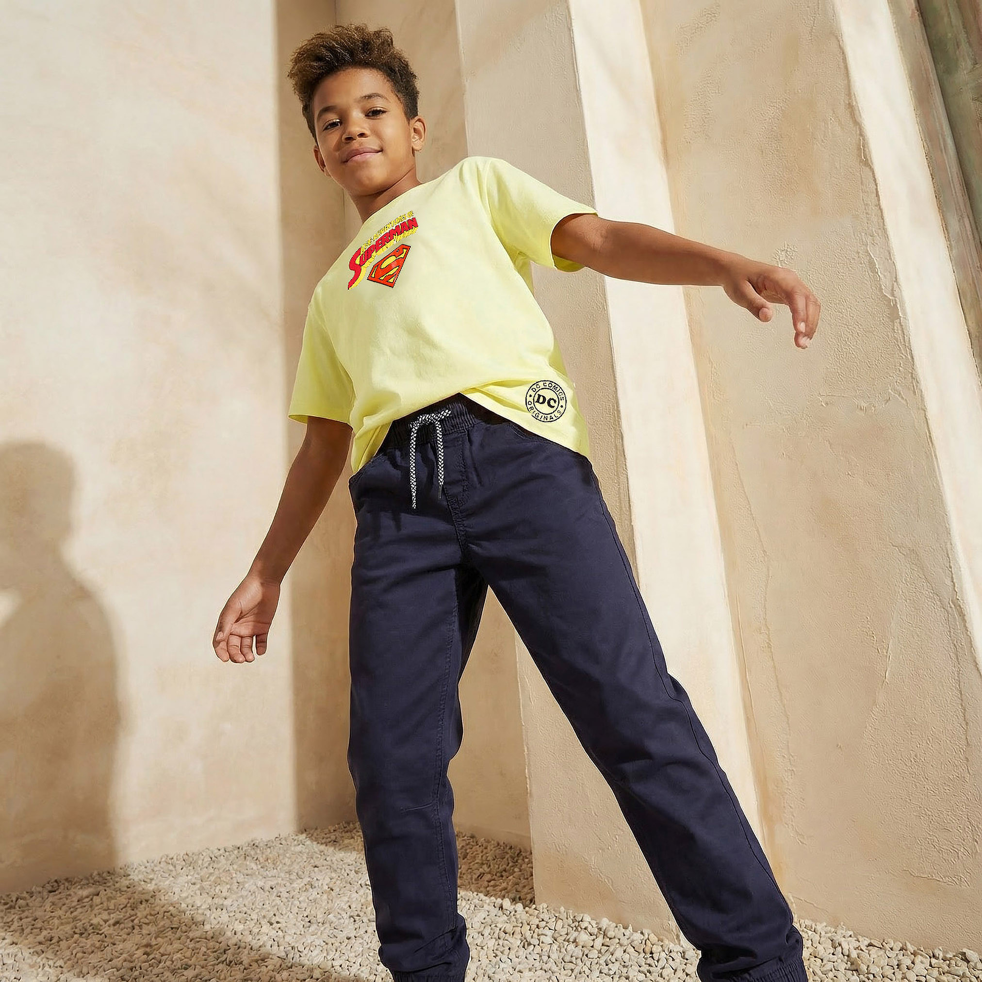 Crew Neck Short Sleeves T-shirt with Superman Print-boys-clothing-tshirtsandpolos-image-5