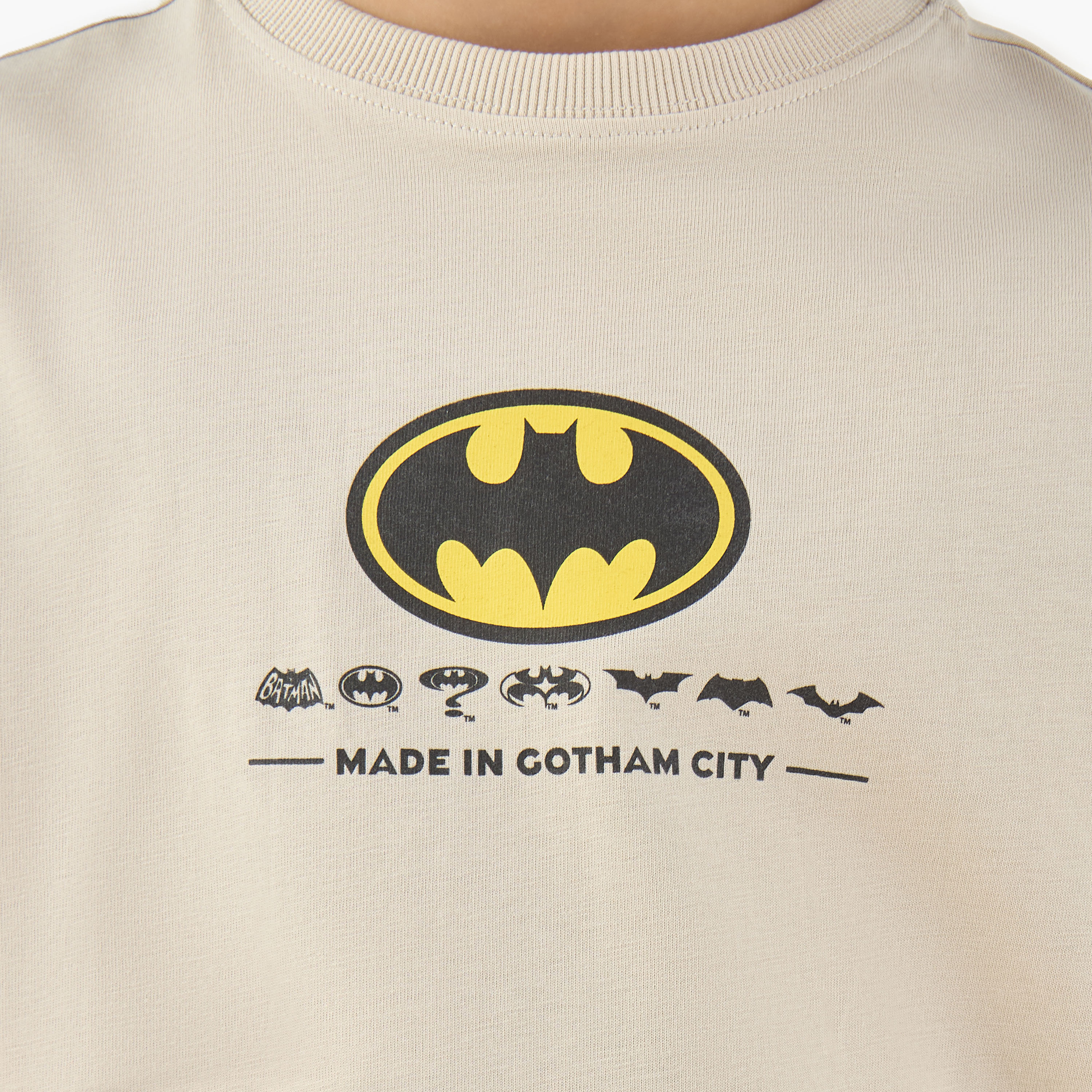 Crew Neck Short Sleeves T-shirt with Batman Print-boys-clothing-tshirtsandpolos-image-5
