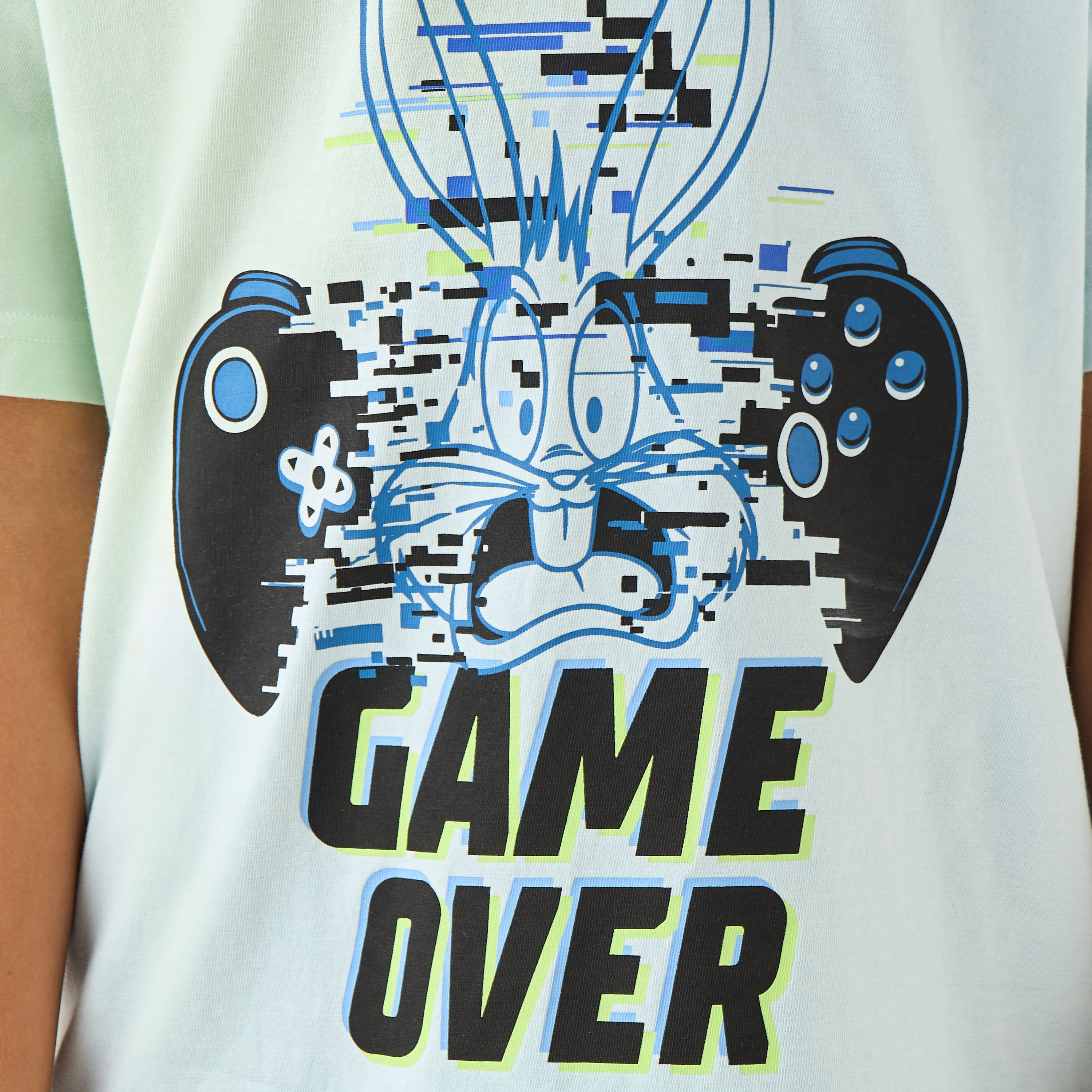 Crew Neck Short Sleeve T-shirt with Bugs Bunny Print-boys-clothing-tshirtsandpolos-image-5