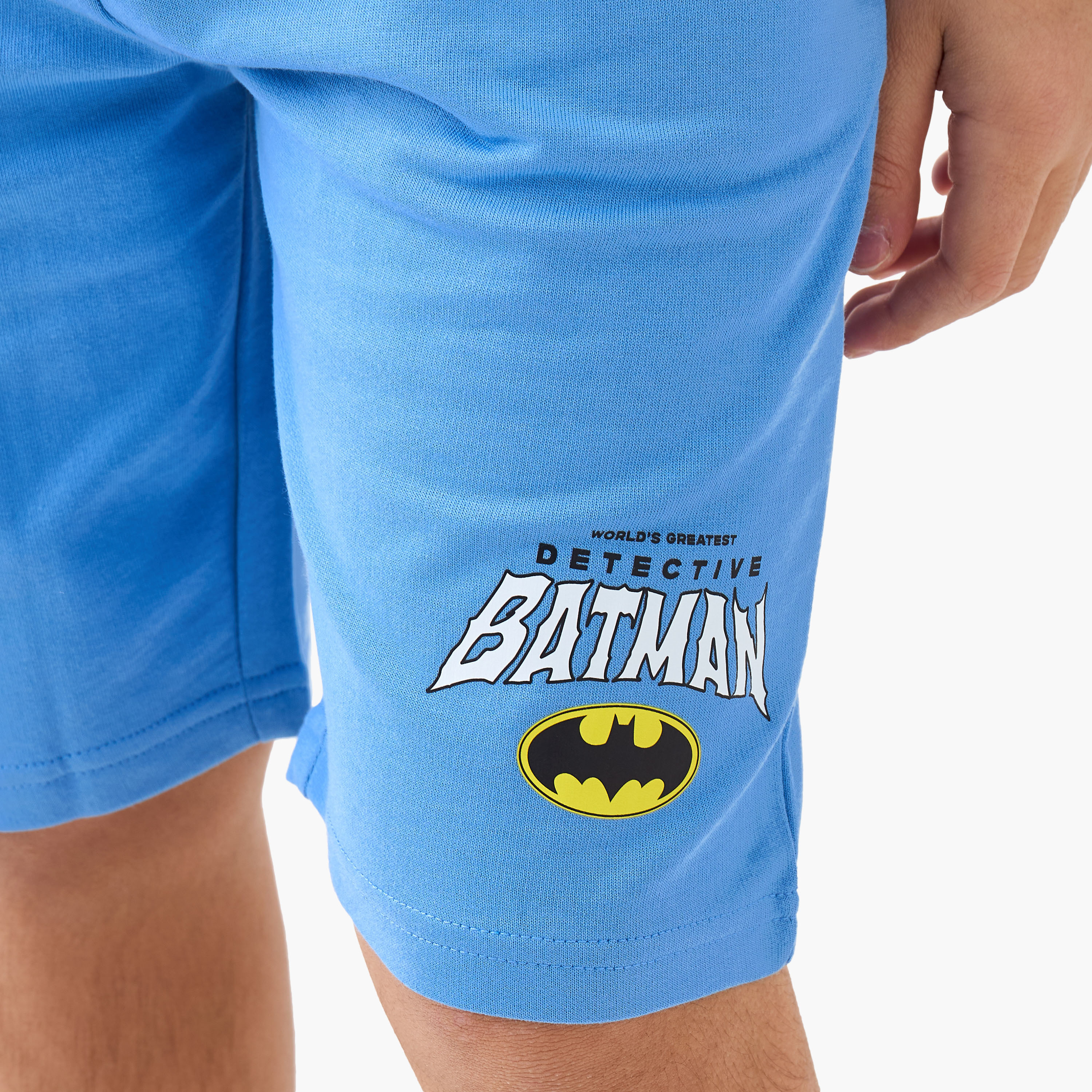 شورت برباط خصر وطبعات باتمان-boys-clothing-bottoms-shorts-image-1