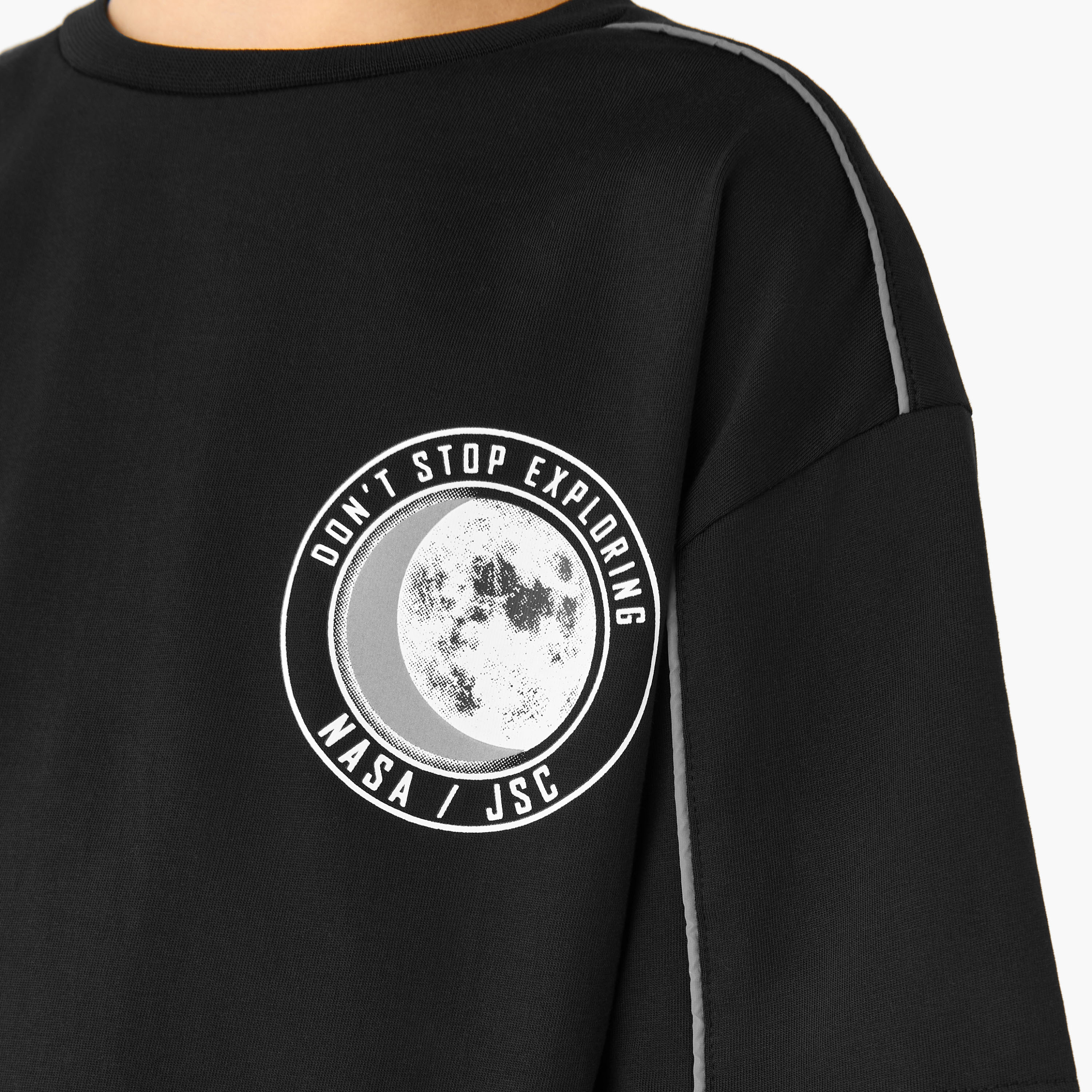 NASA Crew Neck Short Sleeves T-shirt with Graphic Print-boys-clothing-tshirtsandpolos-image-5
