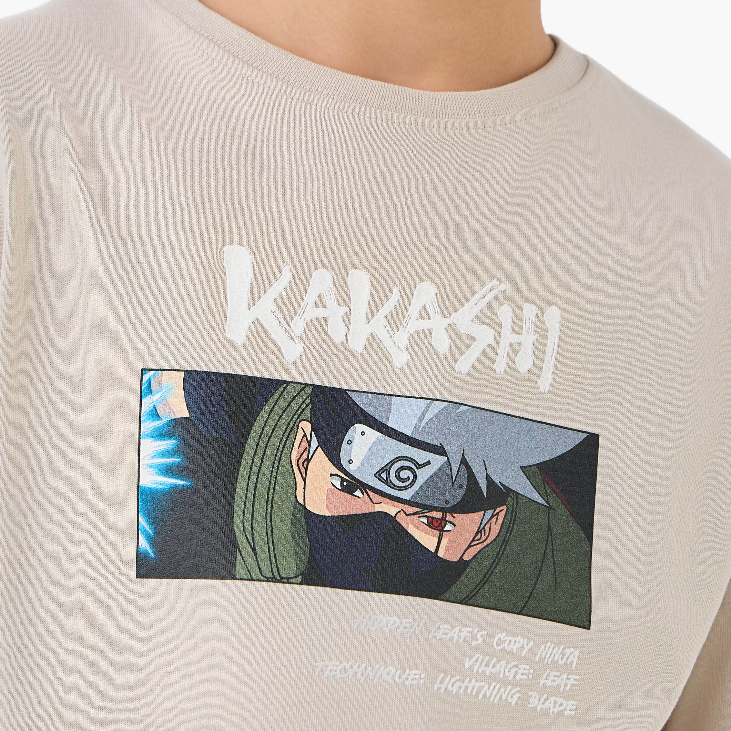 TV Tokyo Crew Neck Short Sleeves T-shirt with Kakashi Print-boys-clothing-tshirtsandpolos-image-5