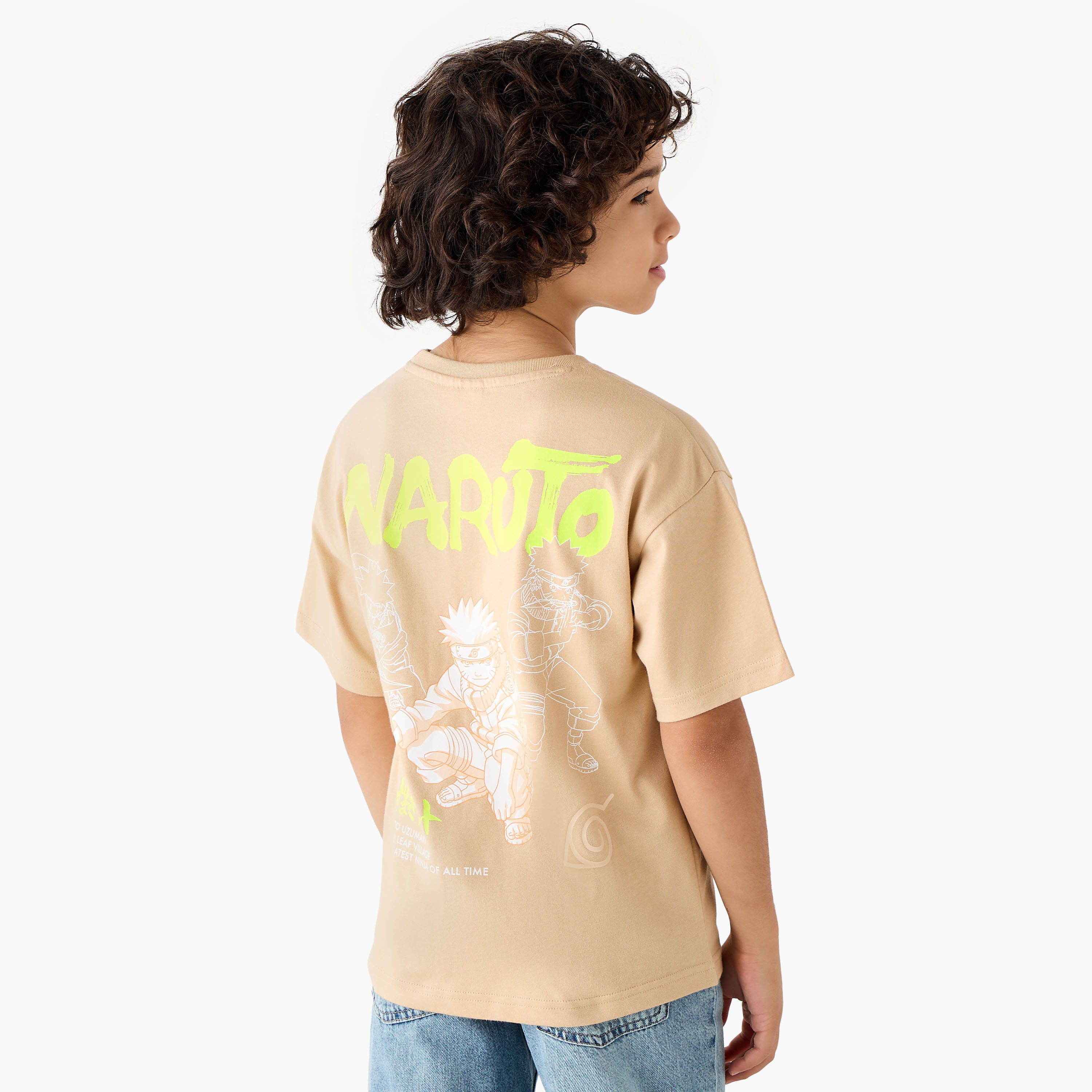 TV Tokyo Crew Neck Short Sleeves T-shirt with Naruto Print-boys-clothing-tshirtsandpolos-image-1