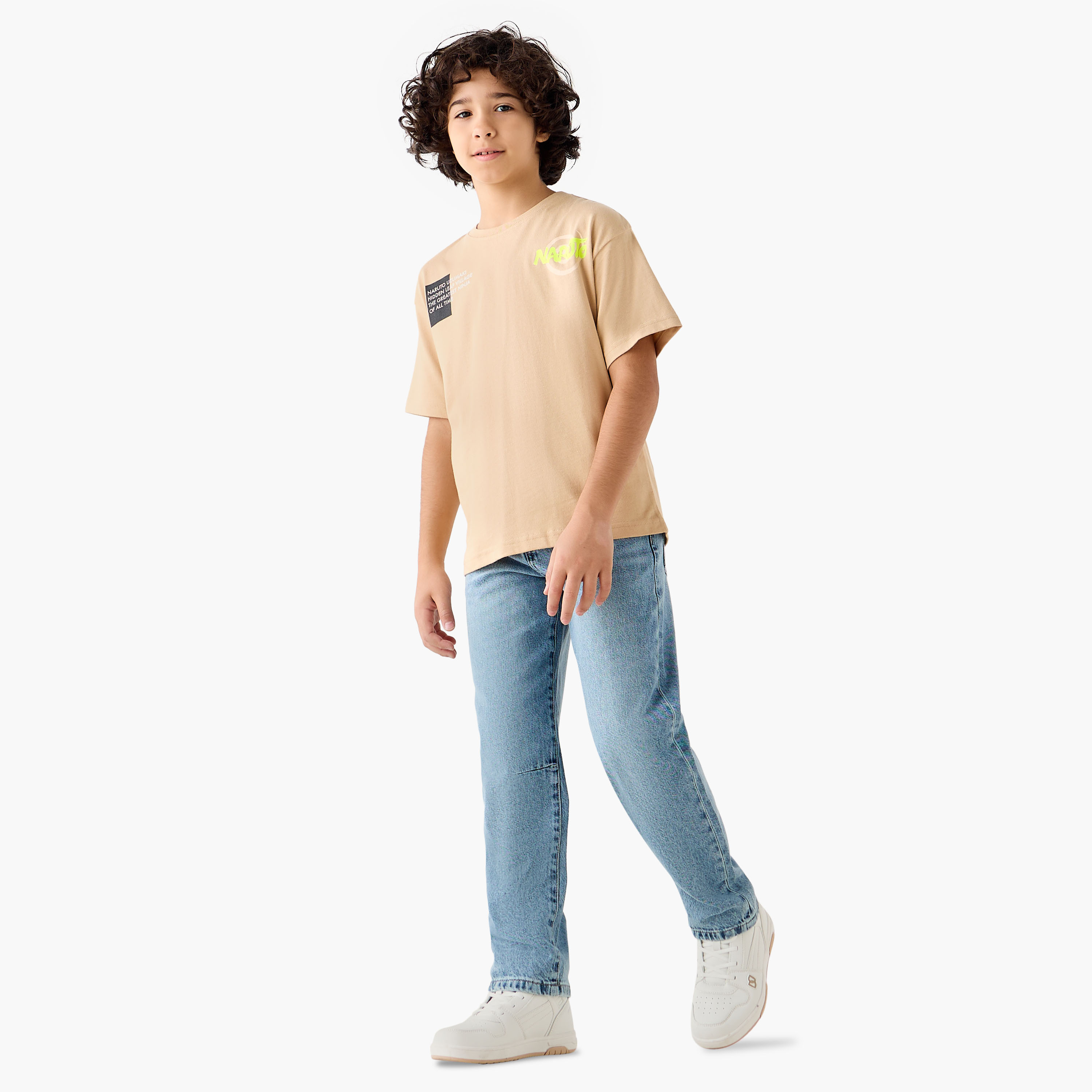 TV Tokyo Crew Neck Short Sleeves T-shirt with Naruto Print-boys-clothing-tshirtsandpolos-image-2