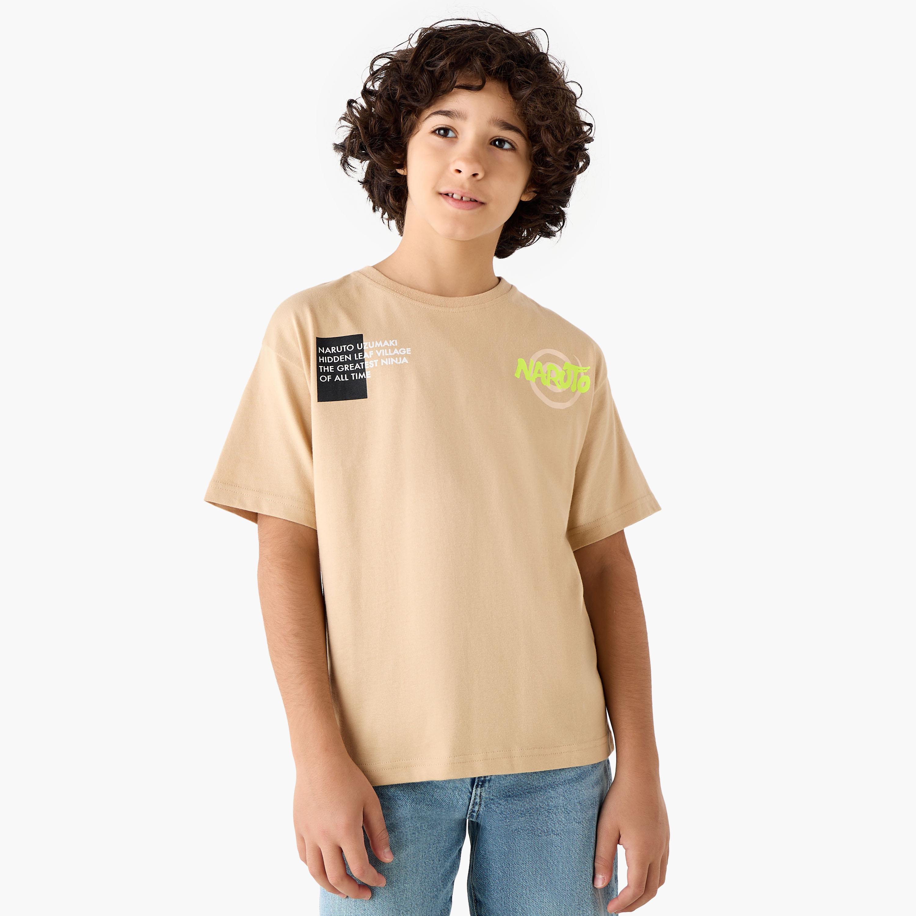 TV Tokyo Crew Neck Short Sleeves T-shirt with Naruto Print-boys-clothing-tshirtsandpolos-image-3