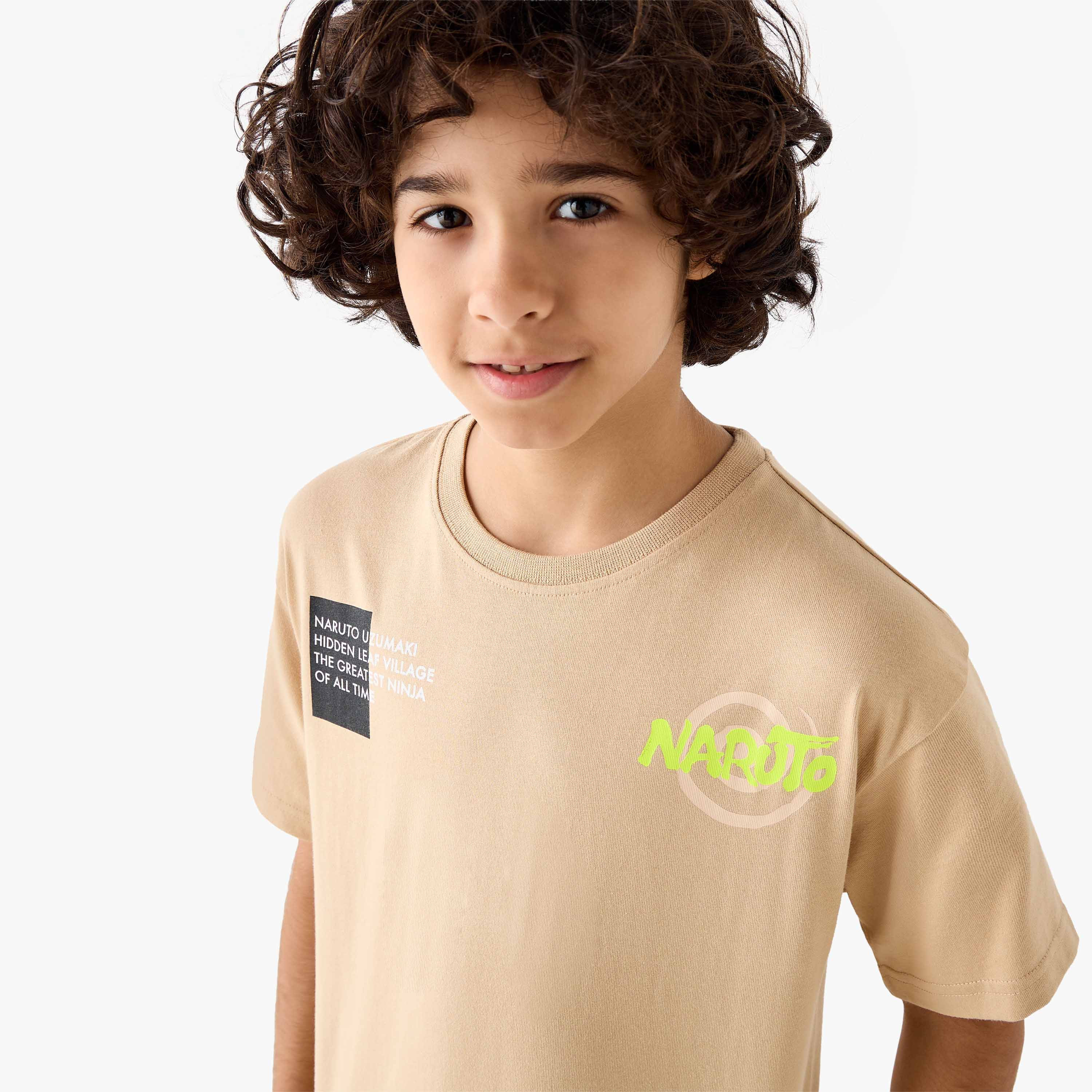 TV Tokyo Crew Neck Short Sleeves T-shirt with Naruto Print-boys-clothing-tshirtsandpolos-image-4