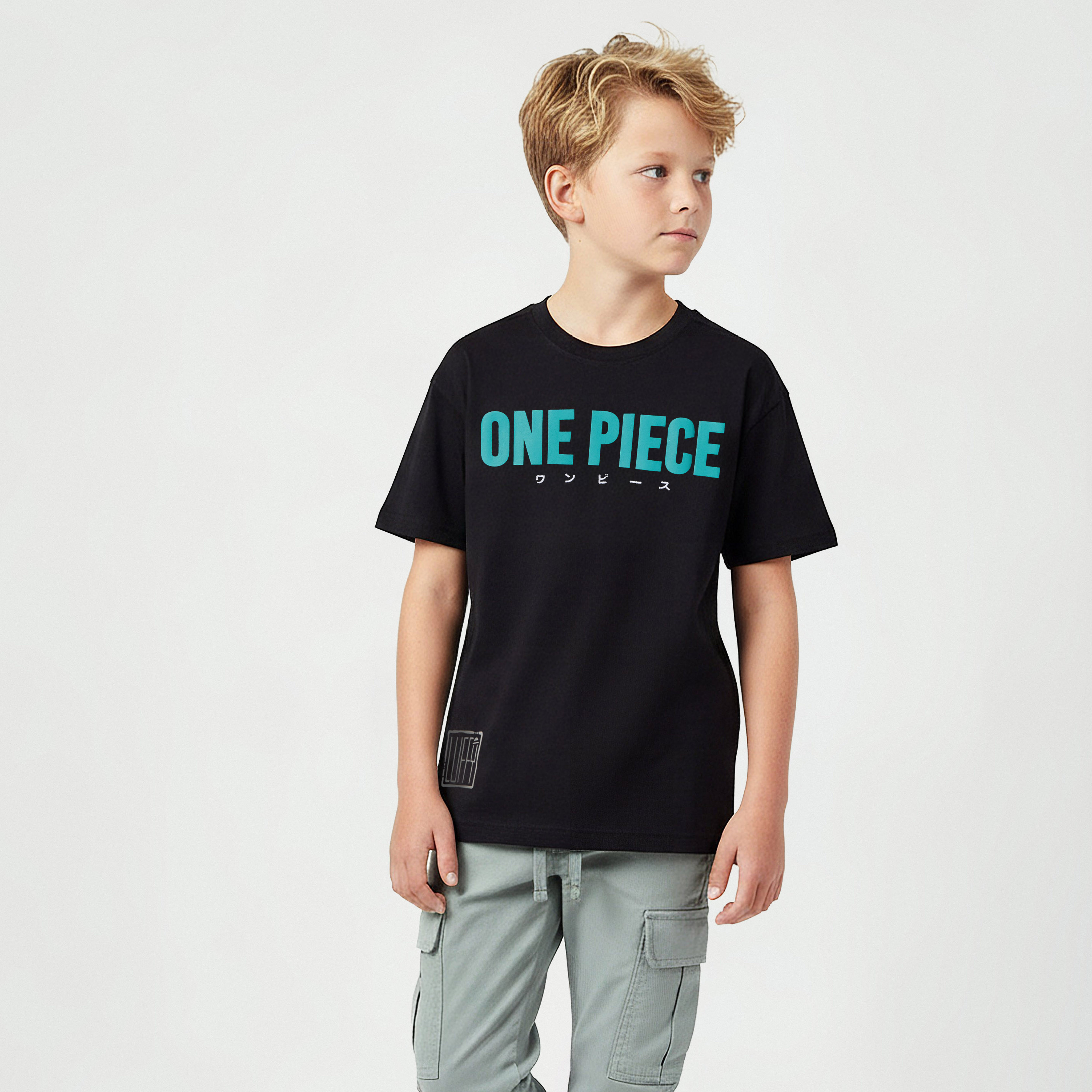 Netflix Crew Neck Short Sleeves T-shirt with One Piece Print-boys-clothing-tshirtsandpolos-image-1