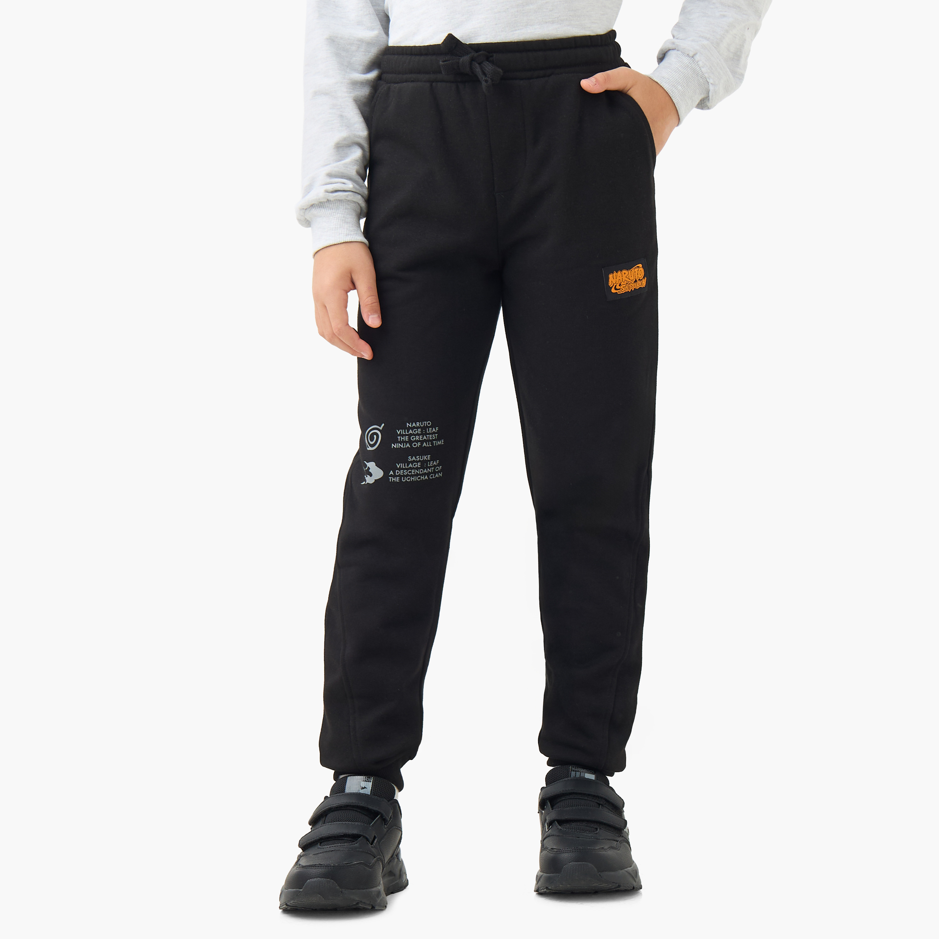 TV Tokyo Boys Joggers with Pockets - Cotton - Drawstring Waist-boys-clothing-bottoms-joggersandtrackpants-image-1