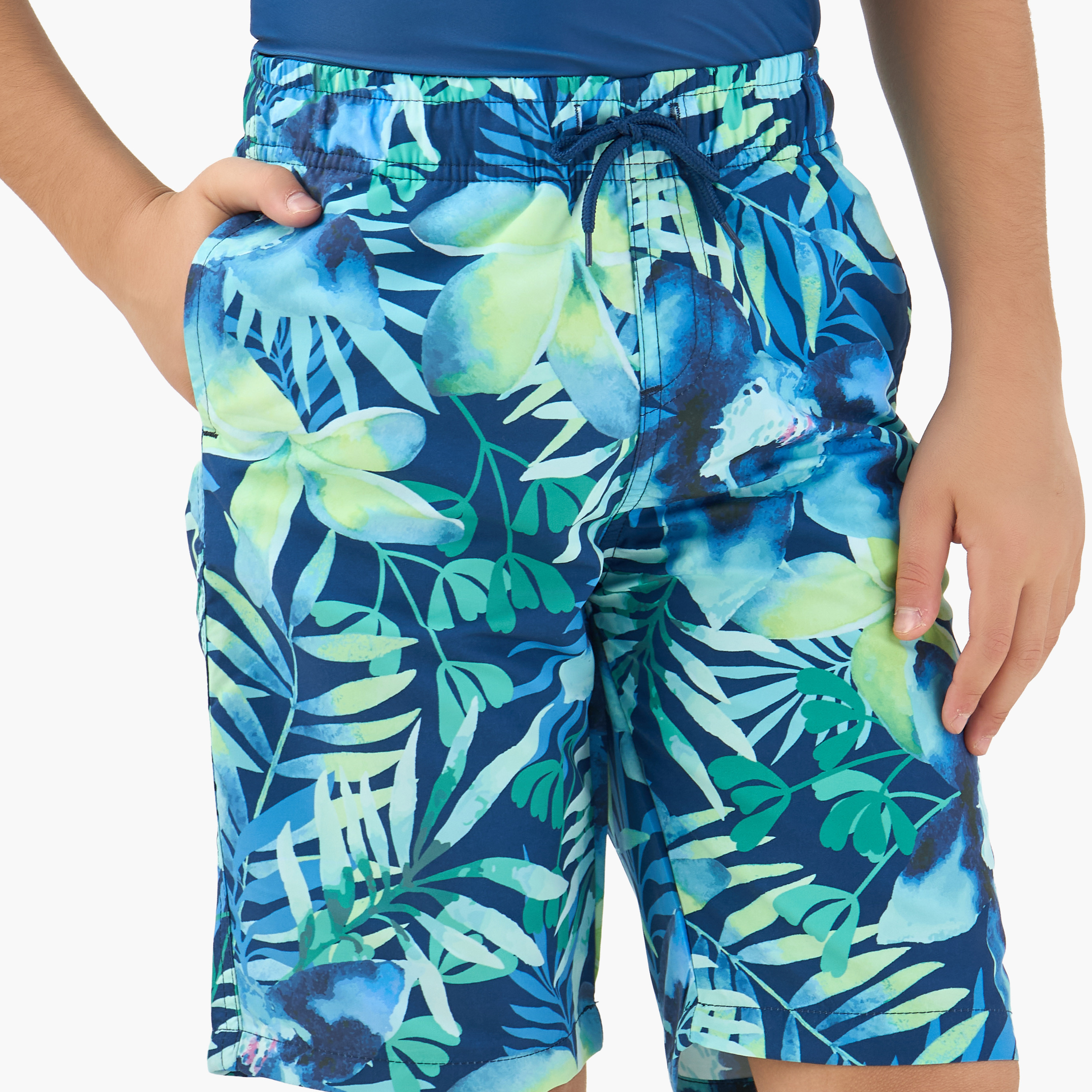 Juniors Boys Tropical Print Rash Guard Set-boys-clothing-swimwear-image-6