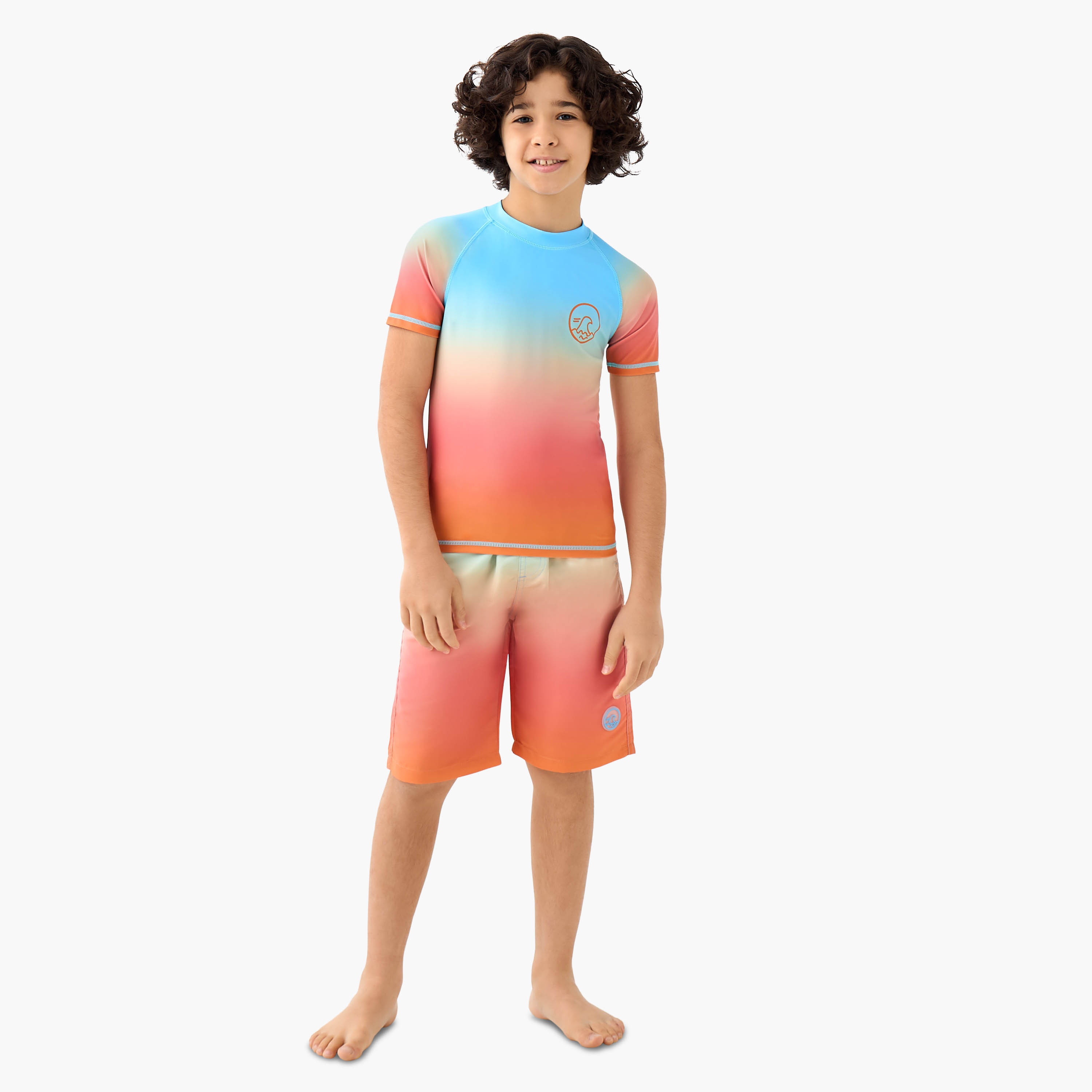 Juniors Boys Tropical Print Rash Guard Set-boys-clothing-swimwear-image-2