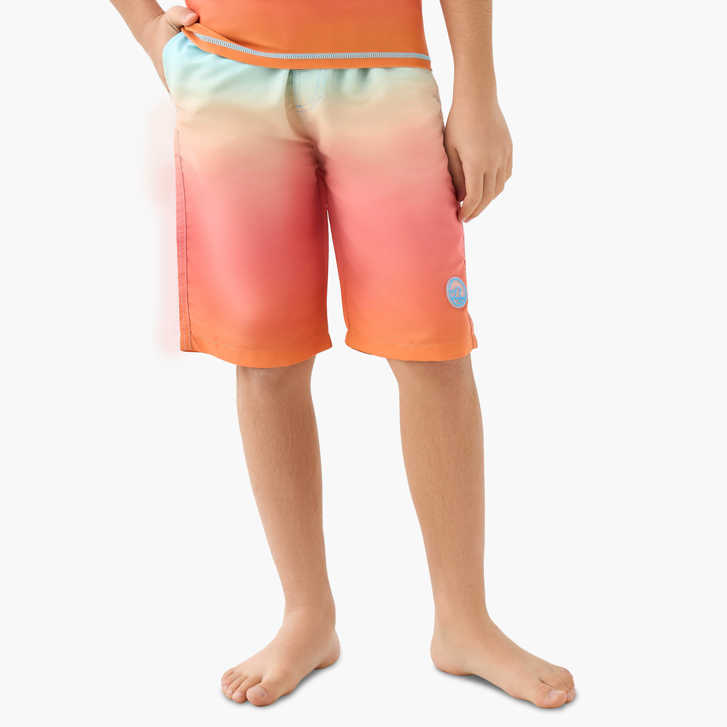 Juniors Boys Tropical Print Rash Guard Set-boys-clothing-swimwear-image-5