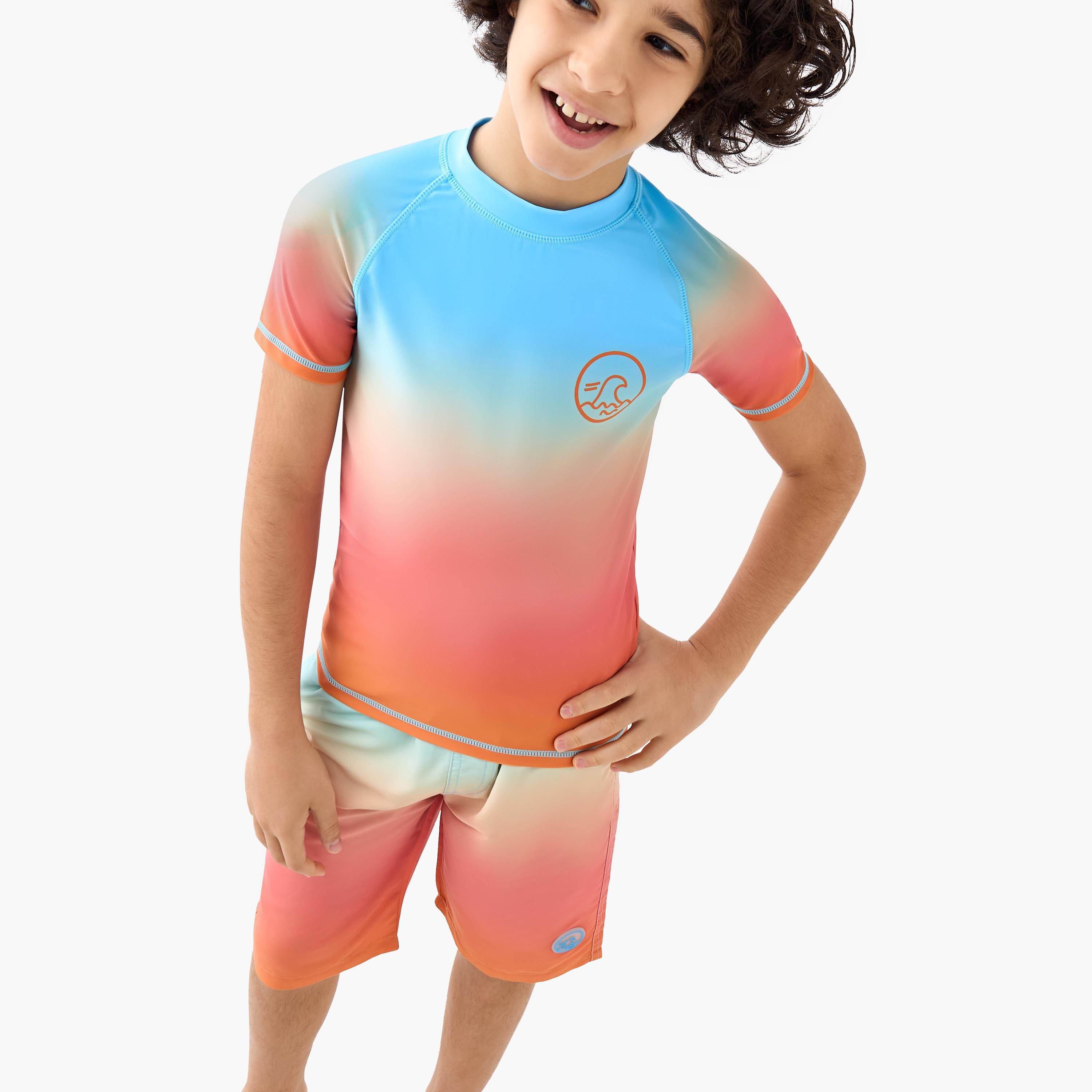 Juniors Boys Tropical Print Rash Guard Set-boys-clothing-swimwear-image-6