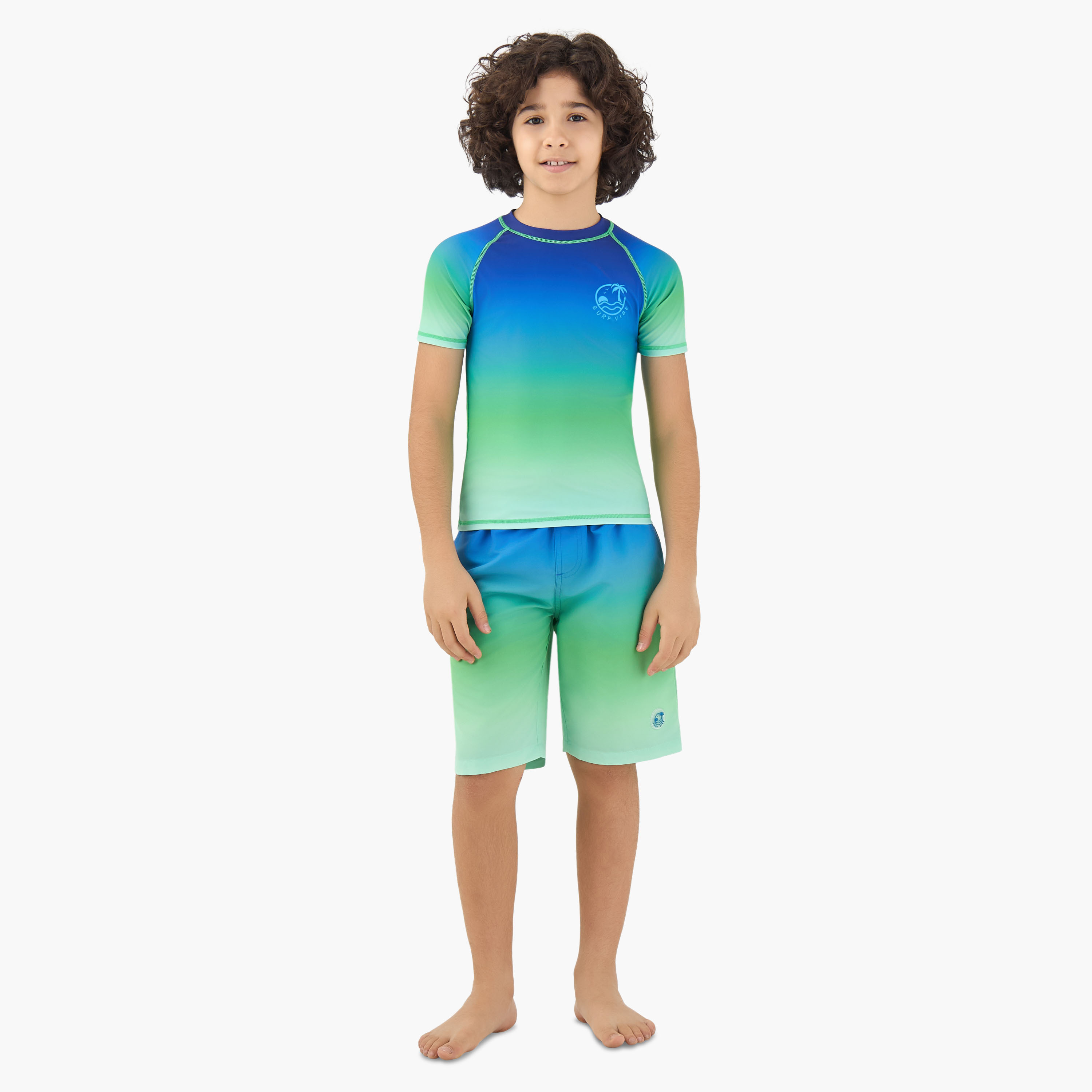 Juniors Boys Tropical Print Rash Guard Set-boys-clothing-swimwear-image-2
