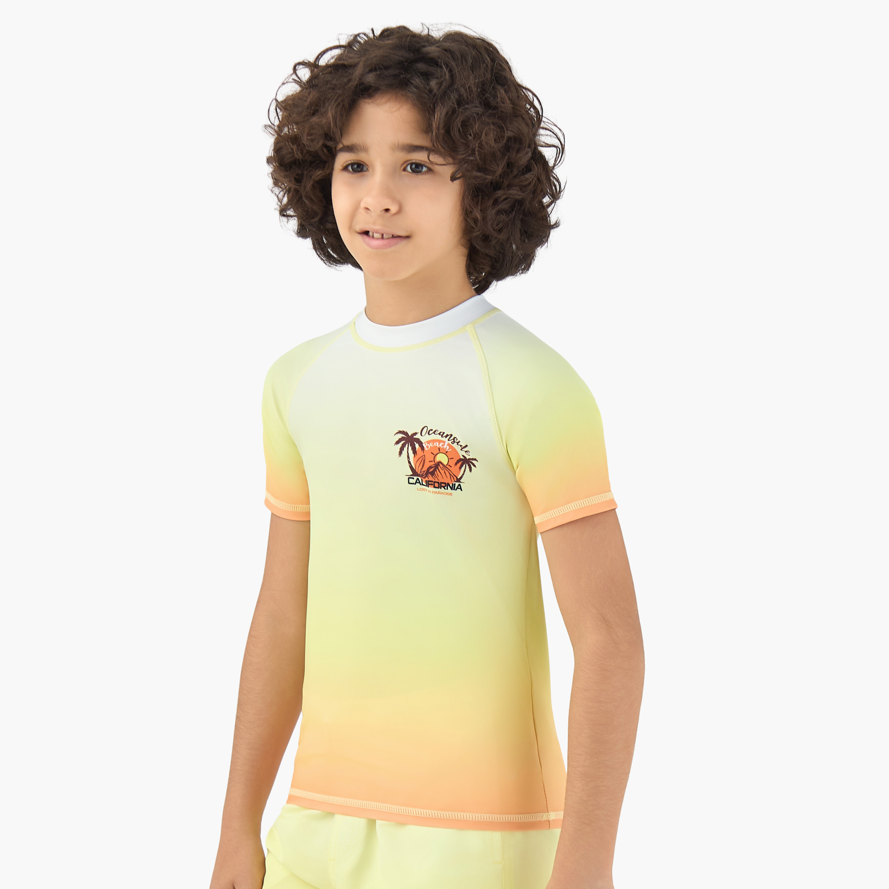 Juniors Boys Tropical Print Rash Guard Set-boys-clothing-swimwear-image-2