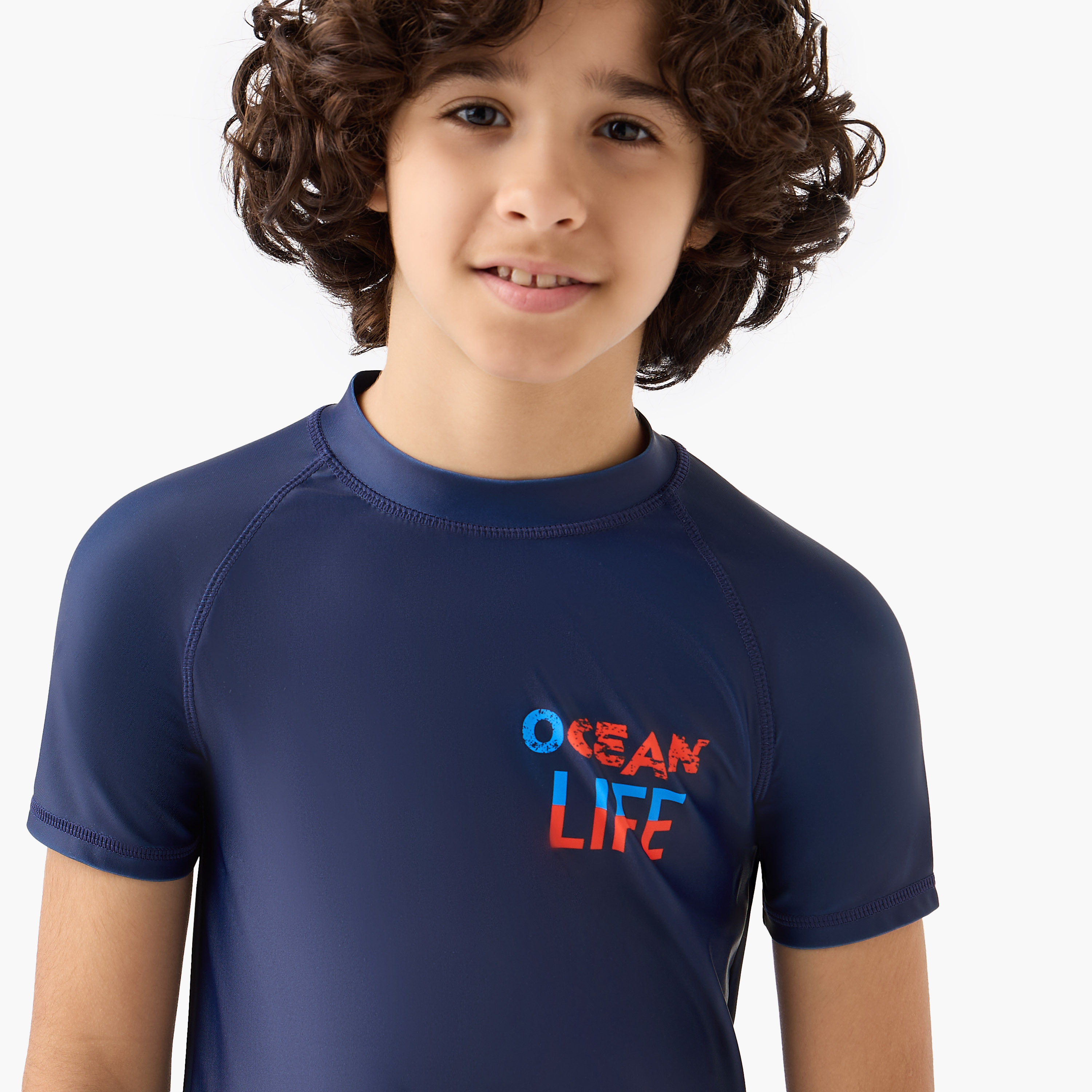 Juniors Boys Graphic Print Rash Guard Set-boys-clothing-swimwear-image-5