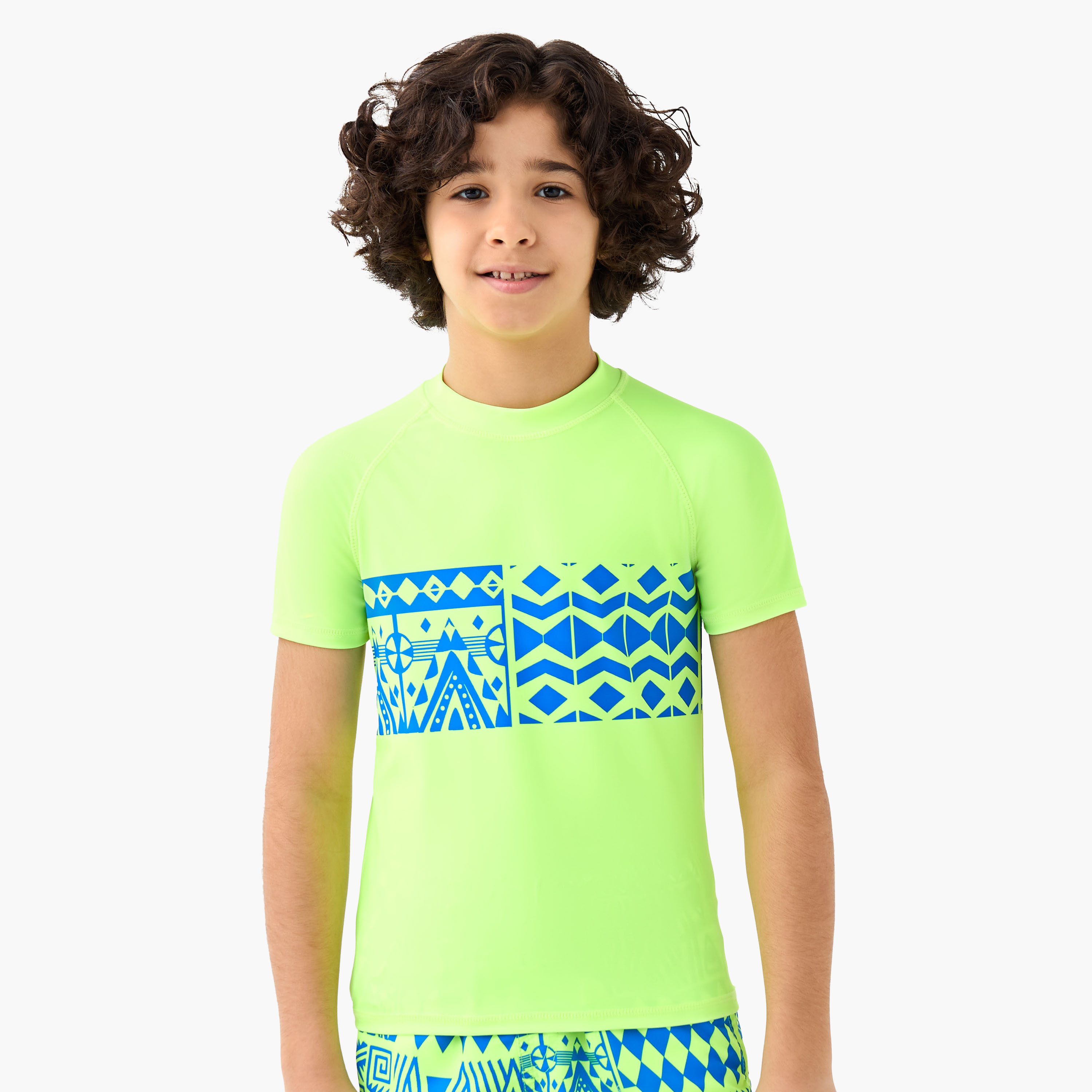 Juniors Boys Abstract Print Rash Guard Set-boys-clothing-swimwear-image-3
