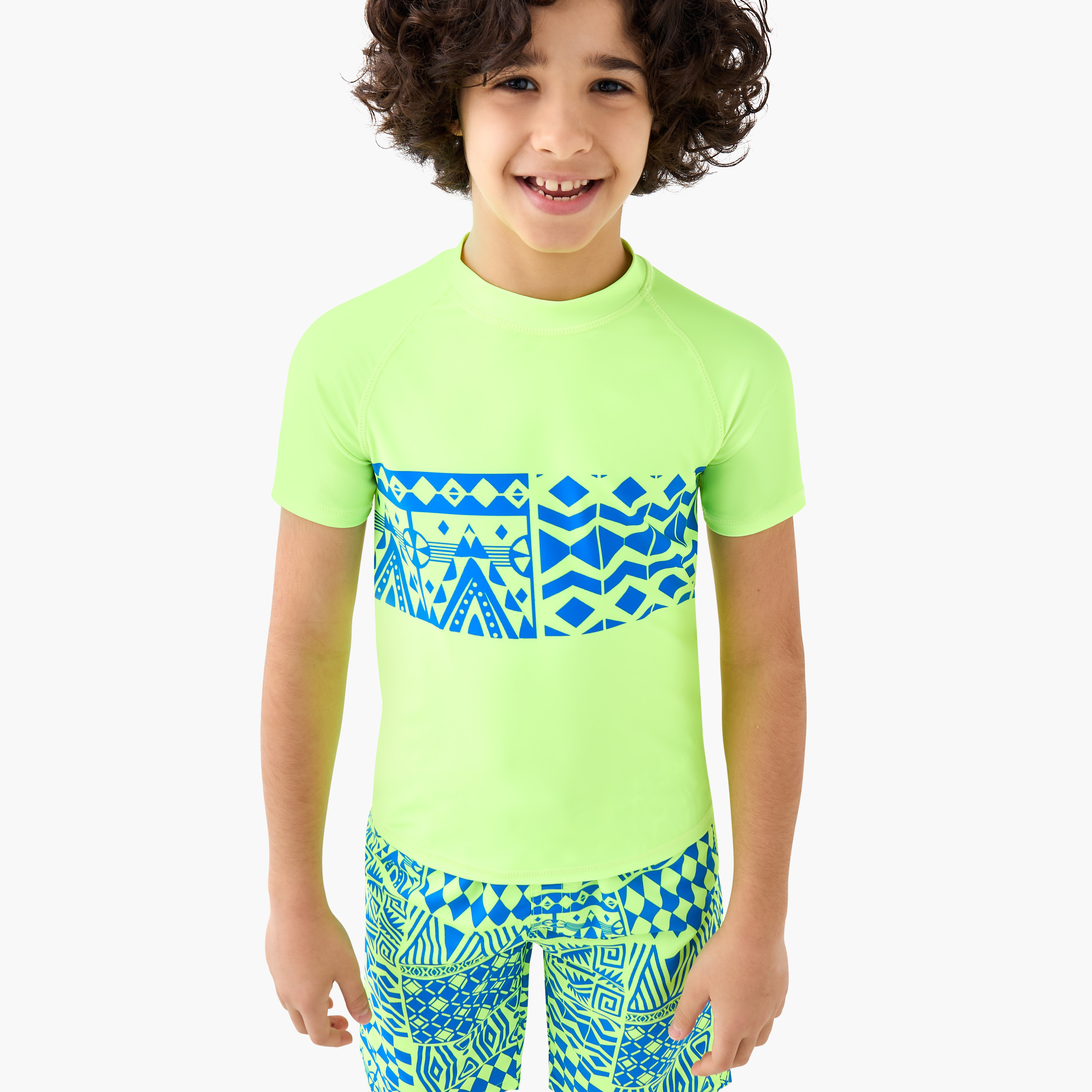 Juniors Boys Abstract Print Rash Guard Set-boys-clothing-swimwear-image-6