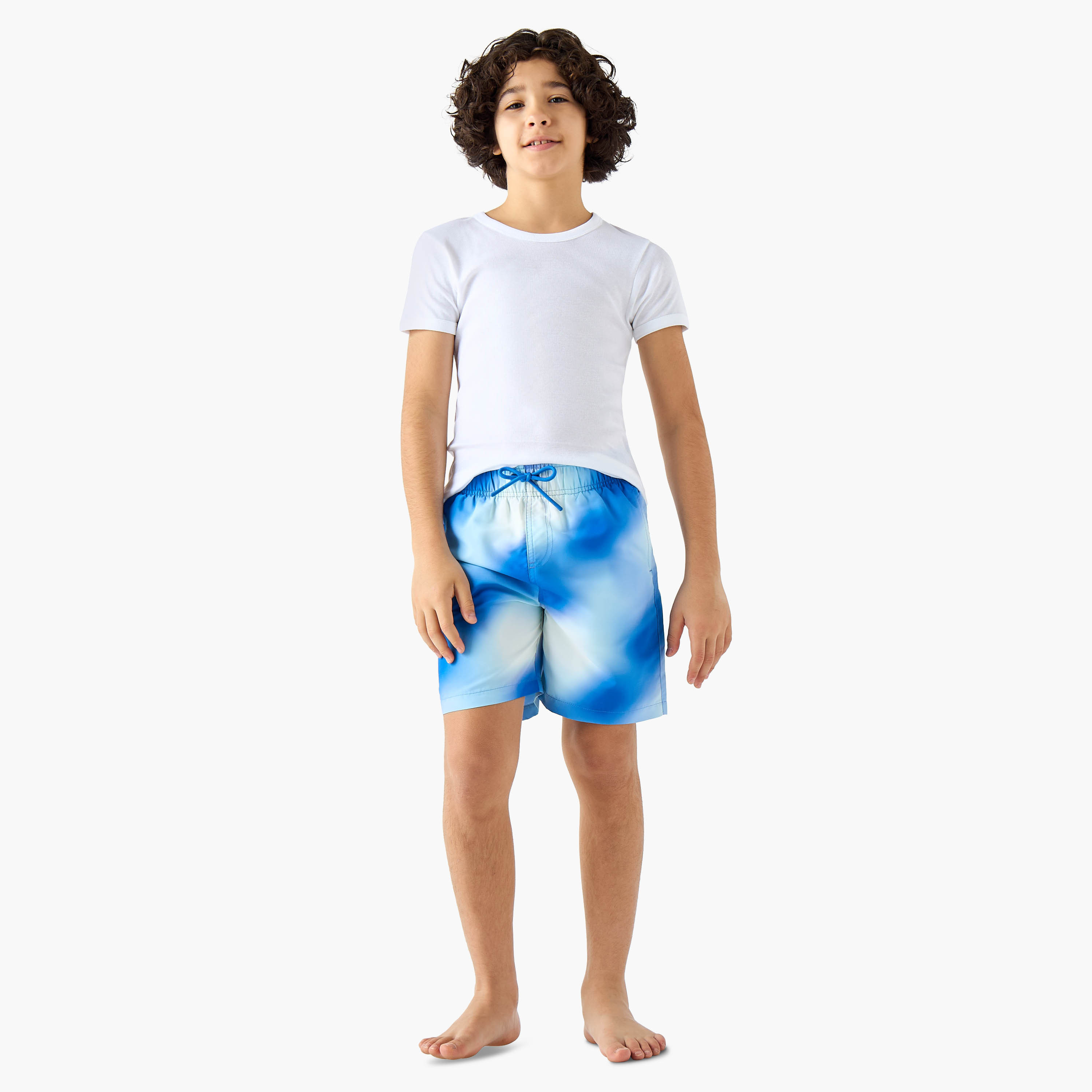 شورت سباحة برباط خصر للأولاد من جونيورز-sports-boys-clothing-swimwear-image-4