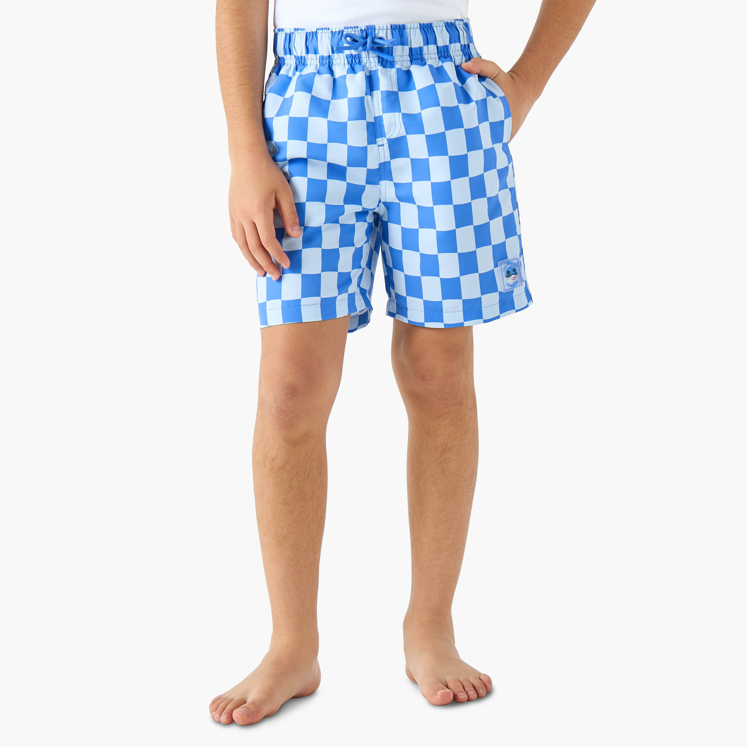 شورت سباحة برباط خصر للأولاد من جونيورز-sports-boys-clothing-swimwear-image-5