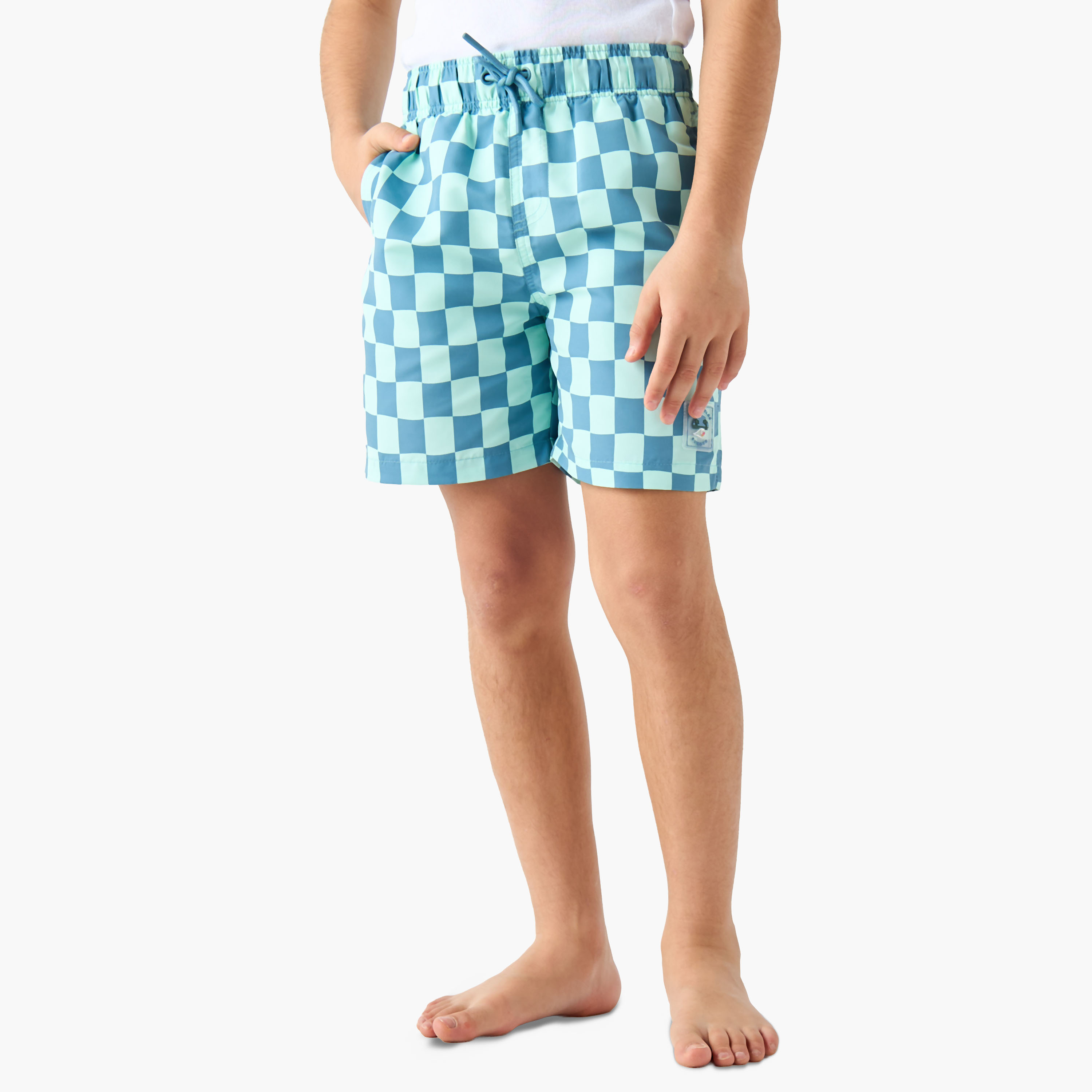 شورت سباحة كاروهات للأولاد من جونيورز-boys-clothing-swimwear-image-5