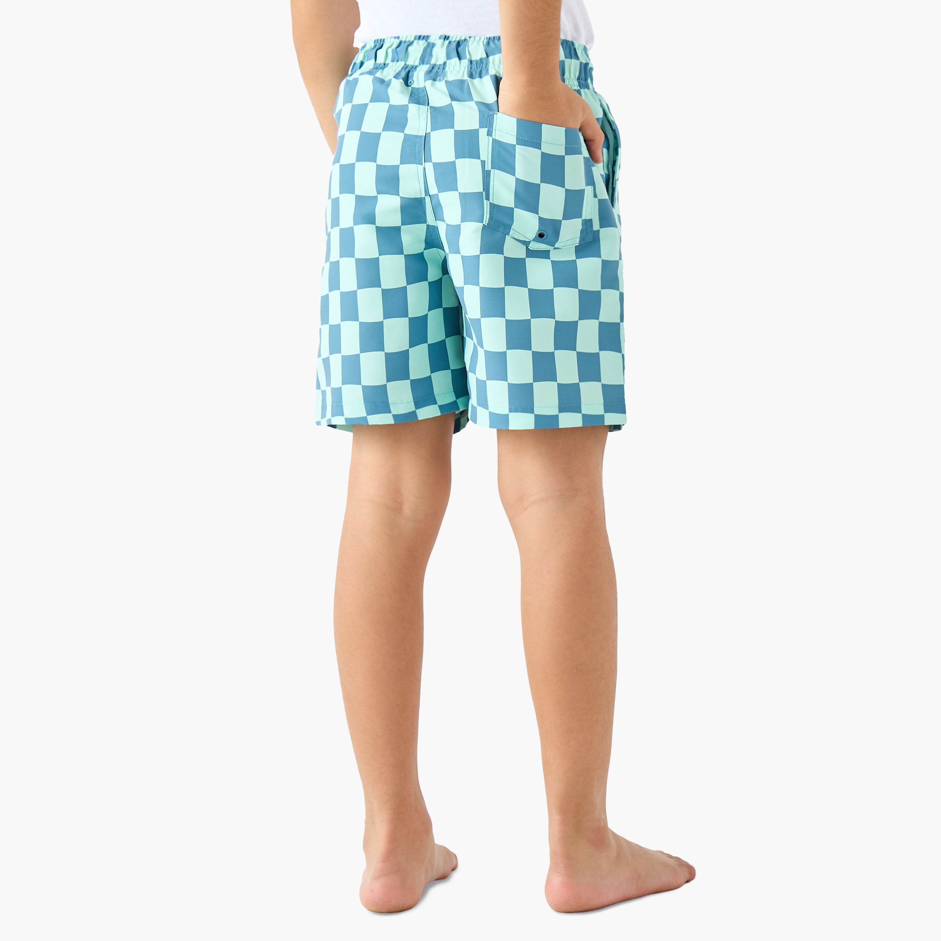 شورت سباحة كاروهات للأولاد من جونيورز-boys-clothing-swimwear-image-3
