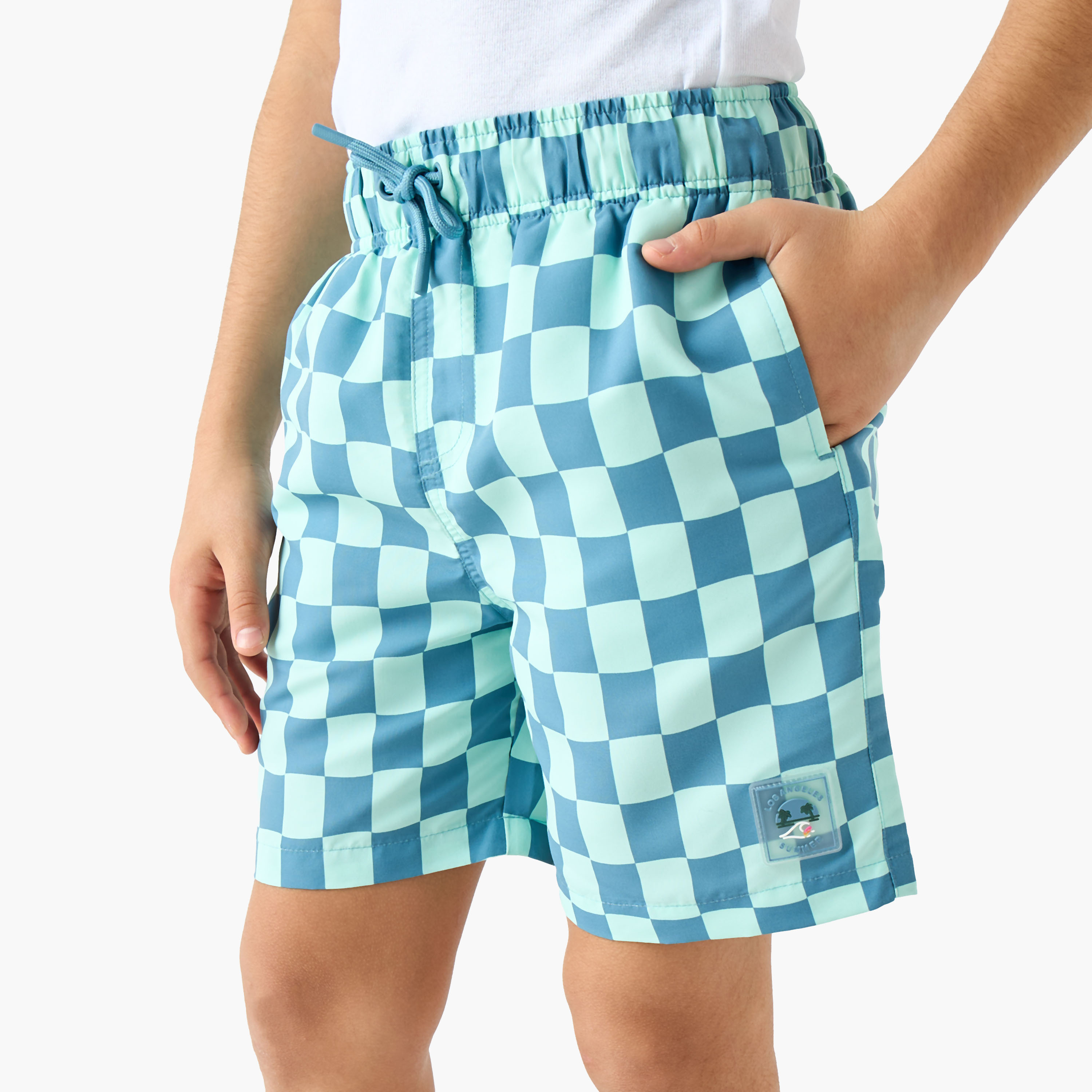 شورت سباحة كاروهات للأولاد من جونيورز-boys-clothing-swimwear-image-2