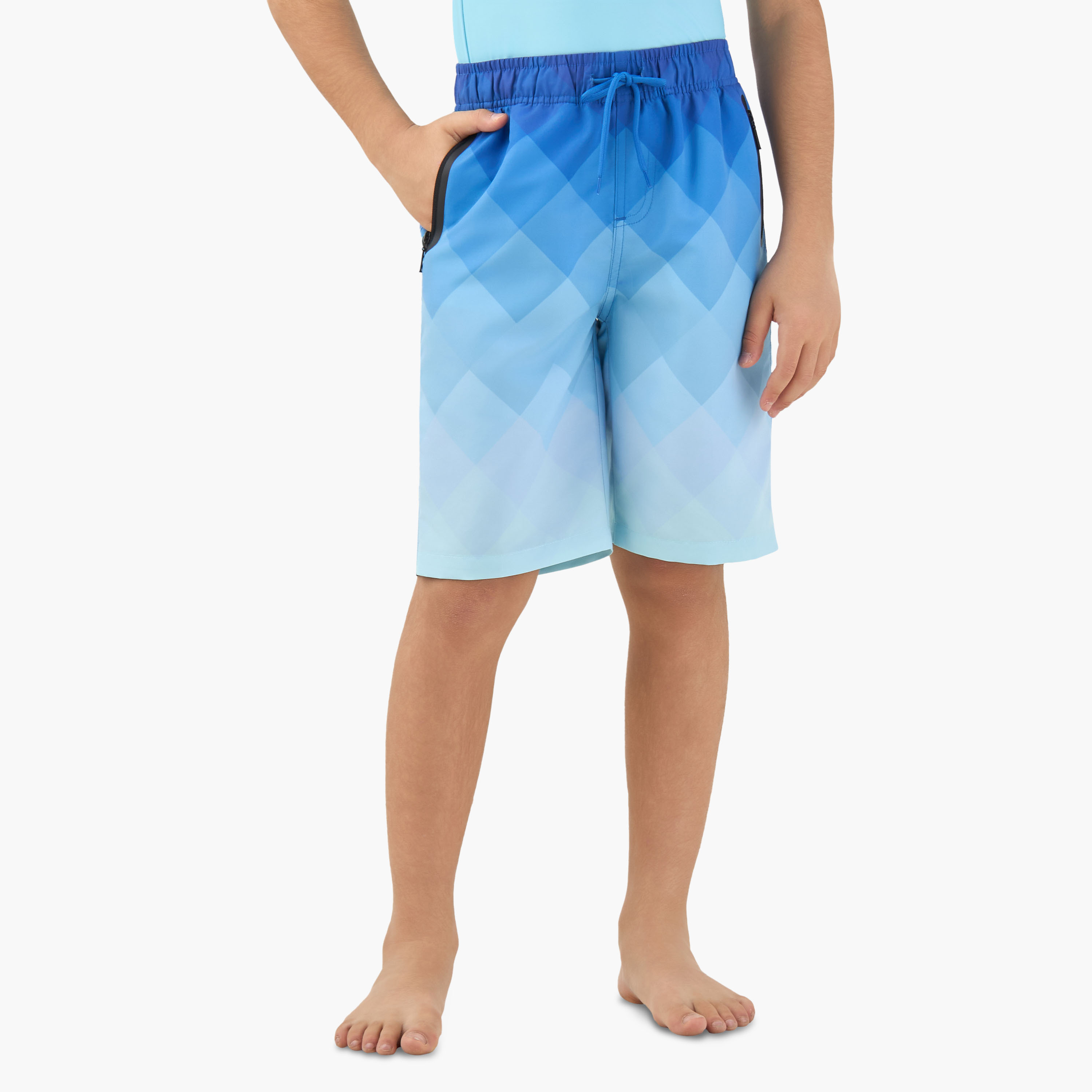 شورت سباحة بطبعات هندسية للأولاد من جونيورز-boys-clothing-swimwear-image-2