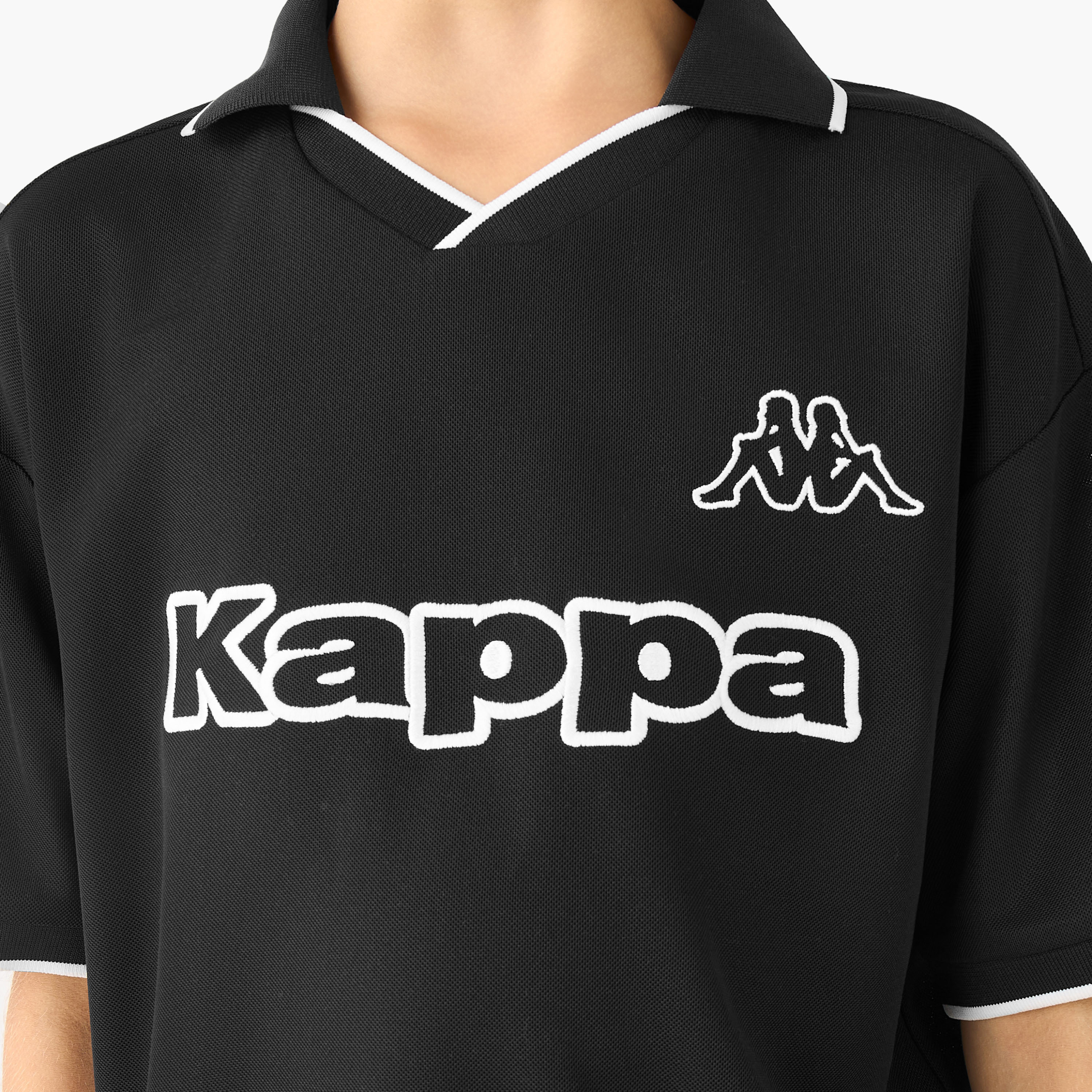تي شيرت كابا بياقة وأكمام قصيرة وطبعة الشعار-sports-boys-clothing-tops-image-10