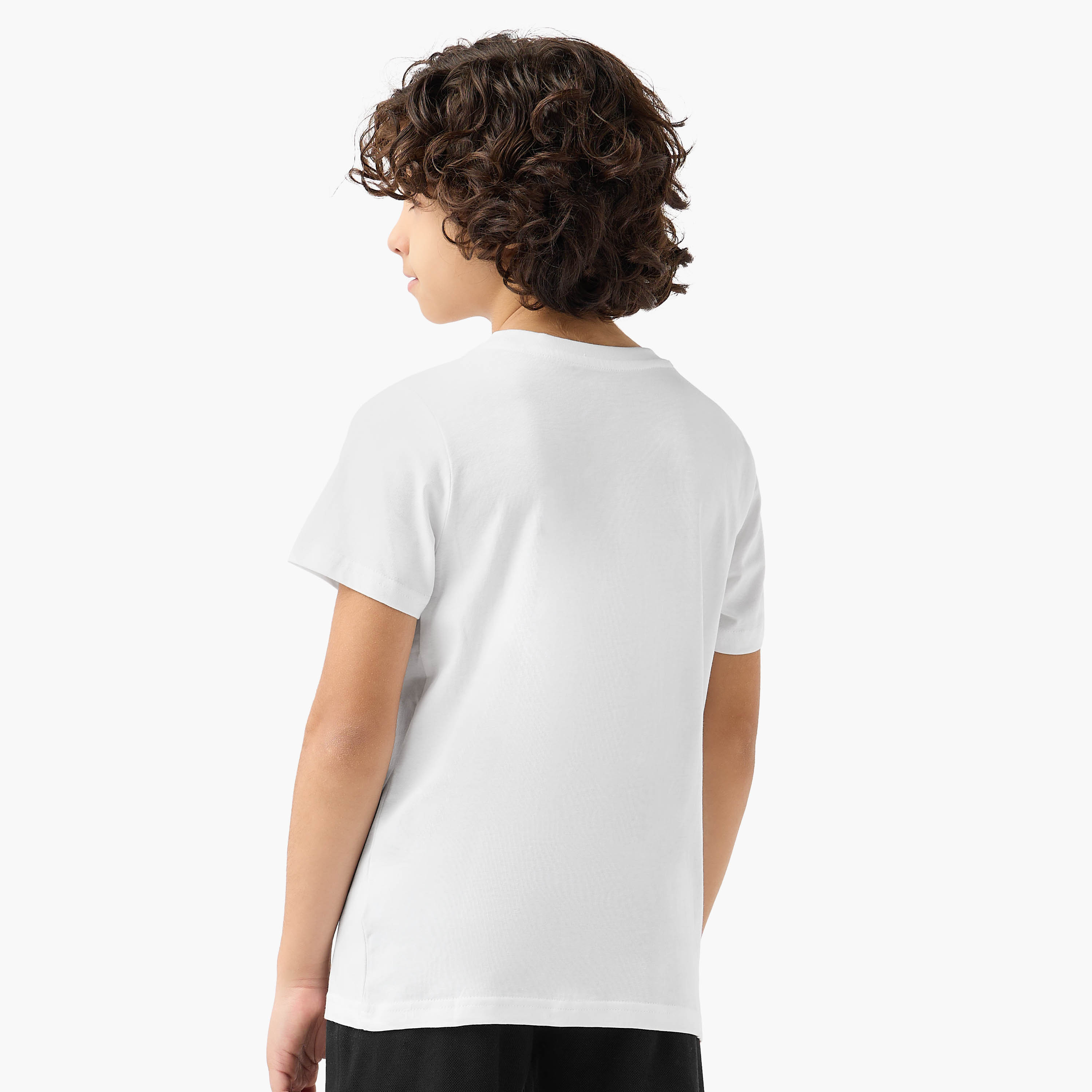 Kappa Crew Neck Short Sleeves T-shirt with Logo Print-boys-clothing-sportswear-tops-image-3