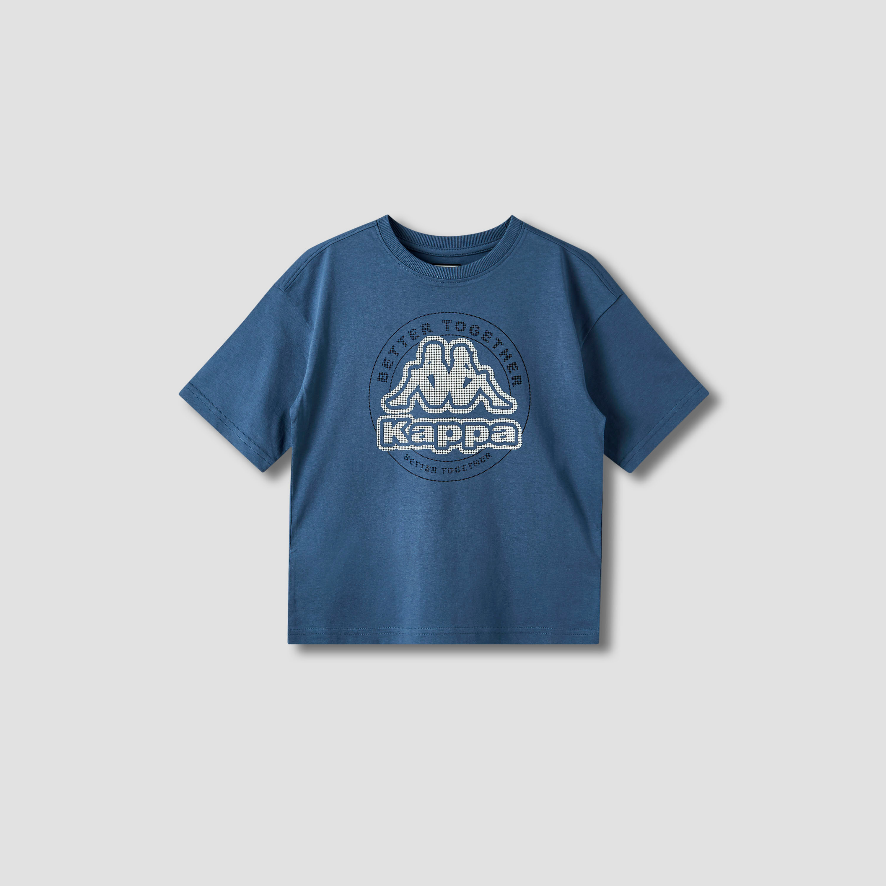Kappa Crew Neck Short Sleeves T-shirt with Logo Print-boys-clothing-sportswear-tops-image-1