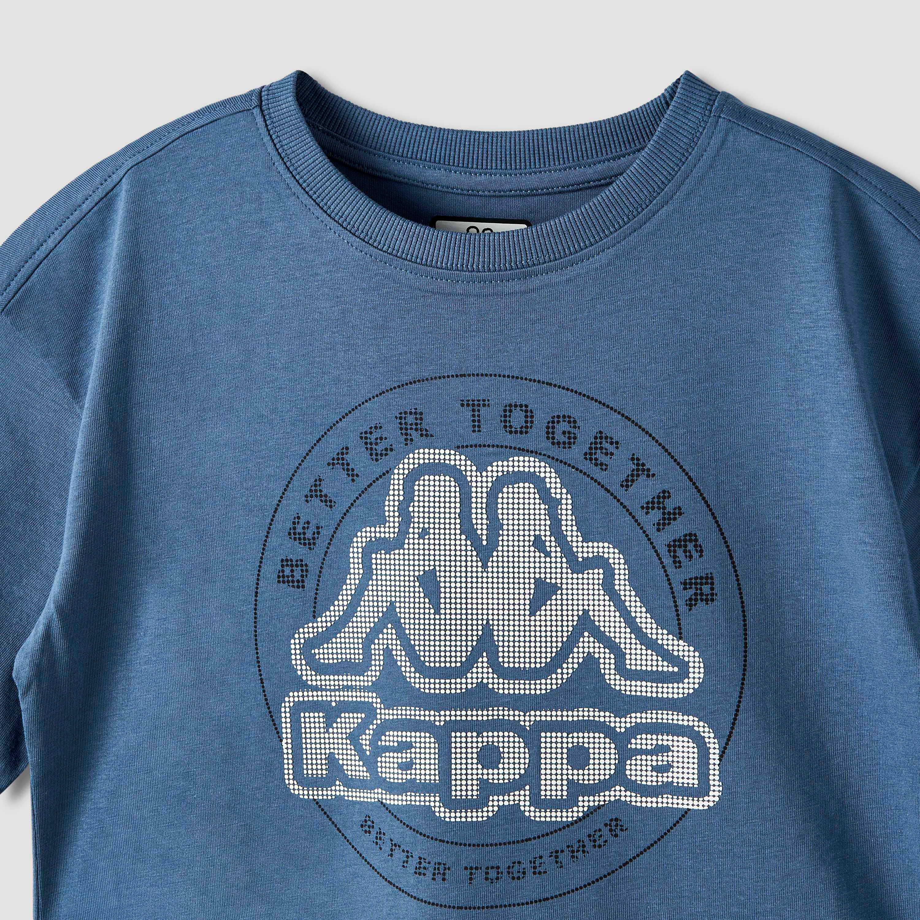 Kappa Crew Neck Short Sleeves T-shirt with Logo Print-boys-clothing-sportswear-tops-image-3