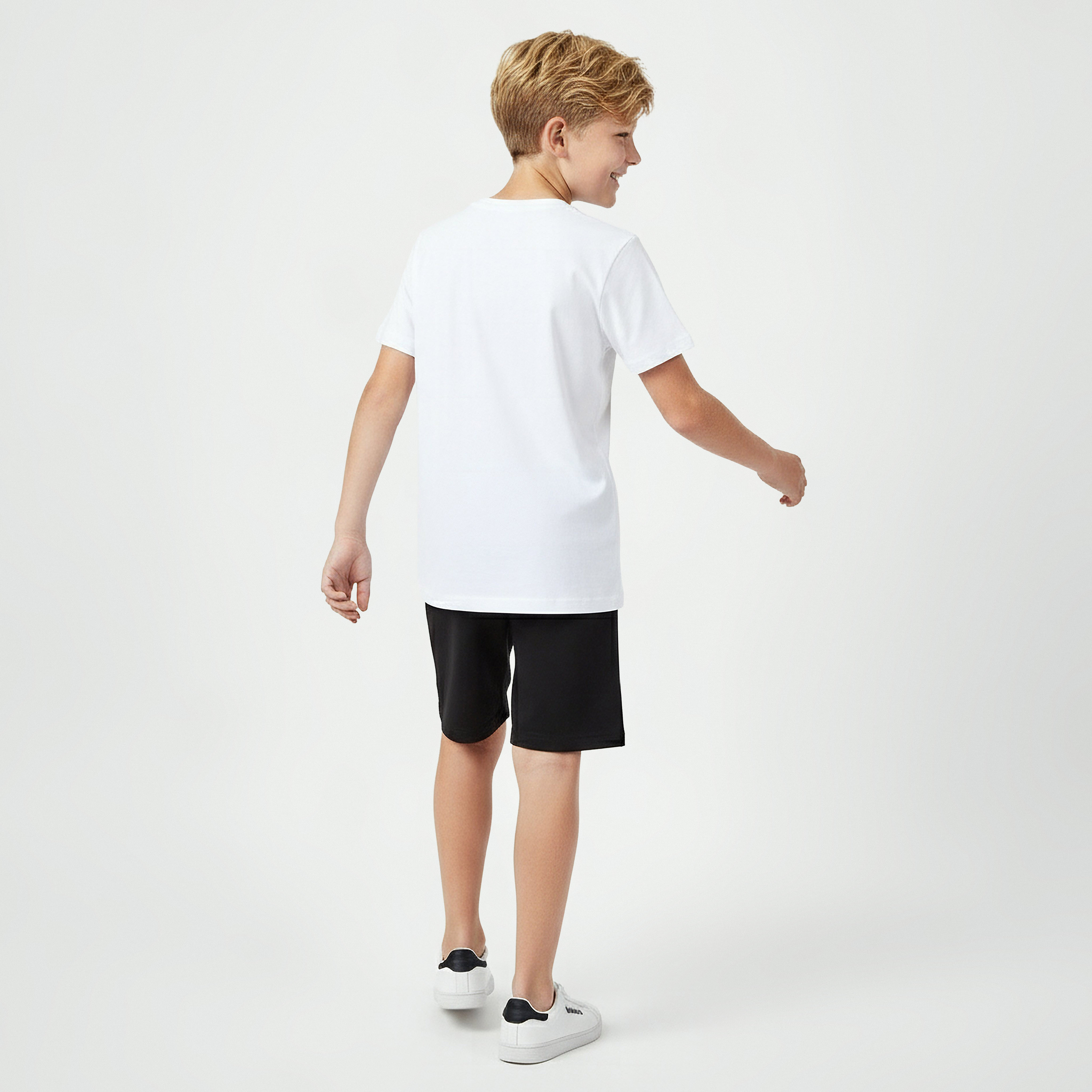 Kappa Crew Neck Short Sleeve T-shirt with Logo Print-boys-clothing-tshirtsandpolos-image-3