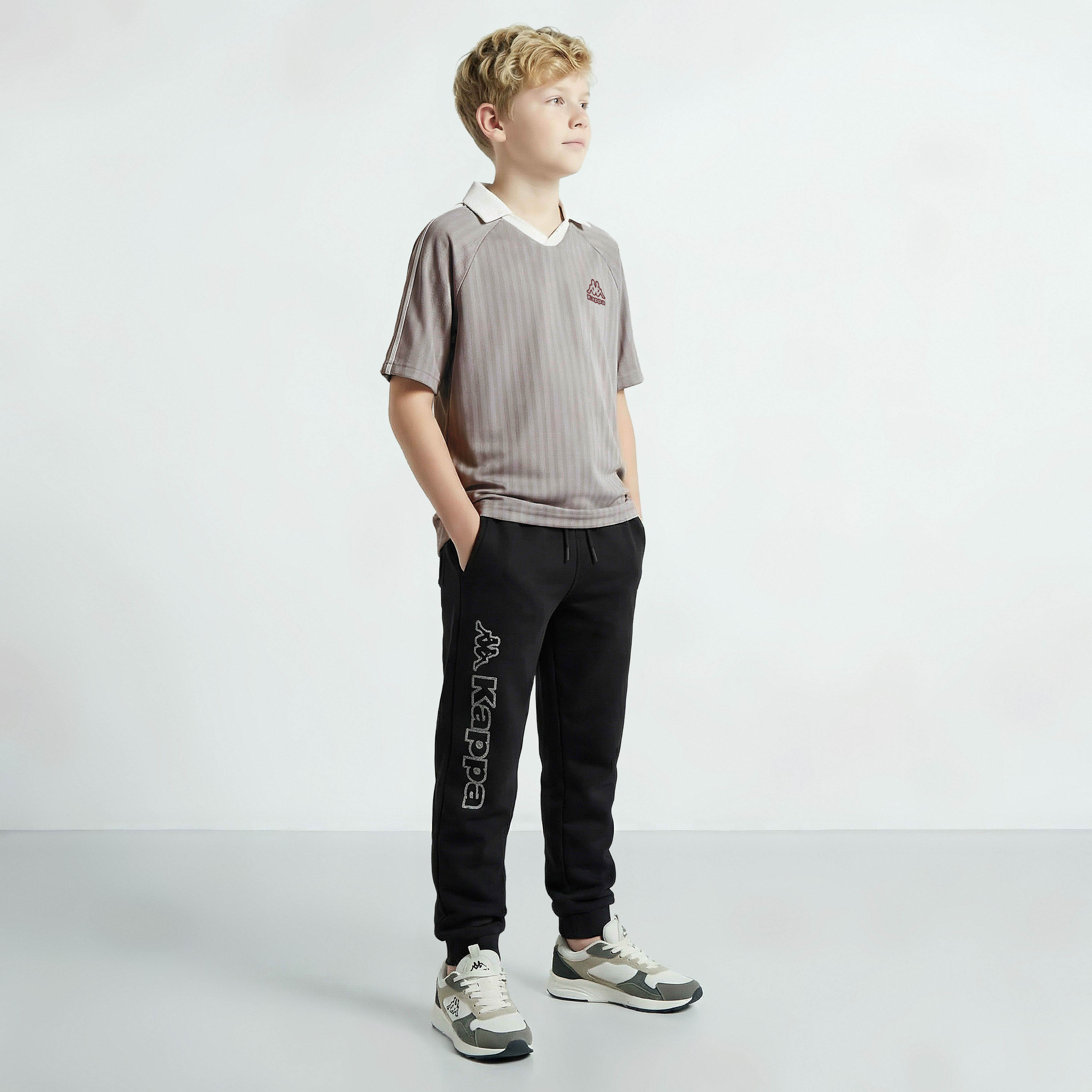 Kappa Collared Raglan Sleeves T-shirt with Logo Print-boys-clothing-tshirtsandpolos-image-5