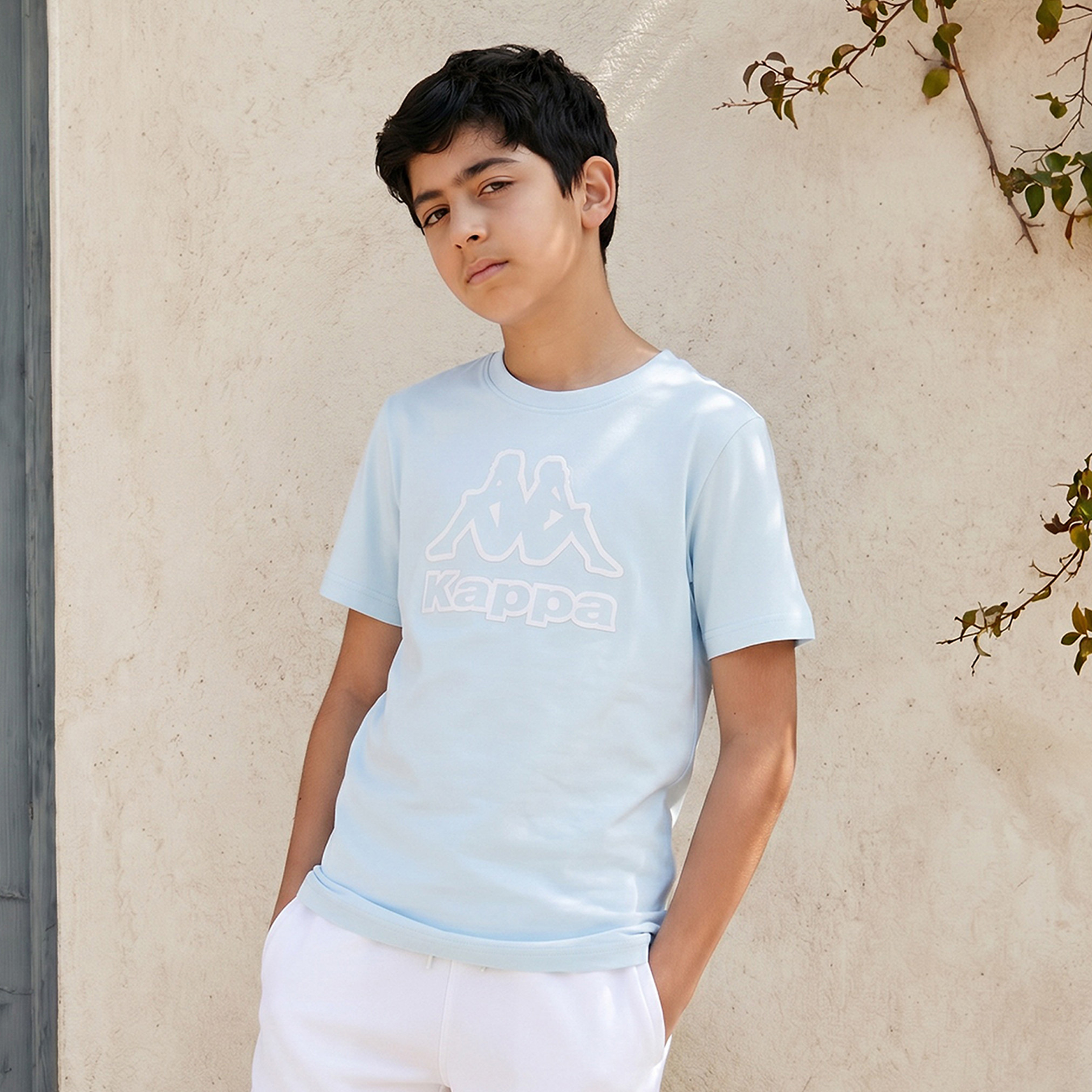 Kappa Crew Neck Short Sleeves T-shirt with Logo Design-boys-clothing-tshirtsandpolos-image-1