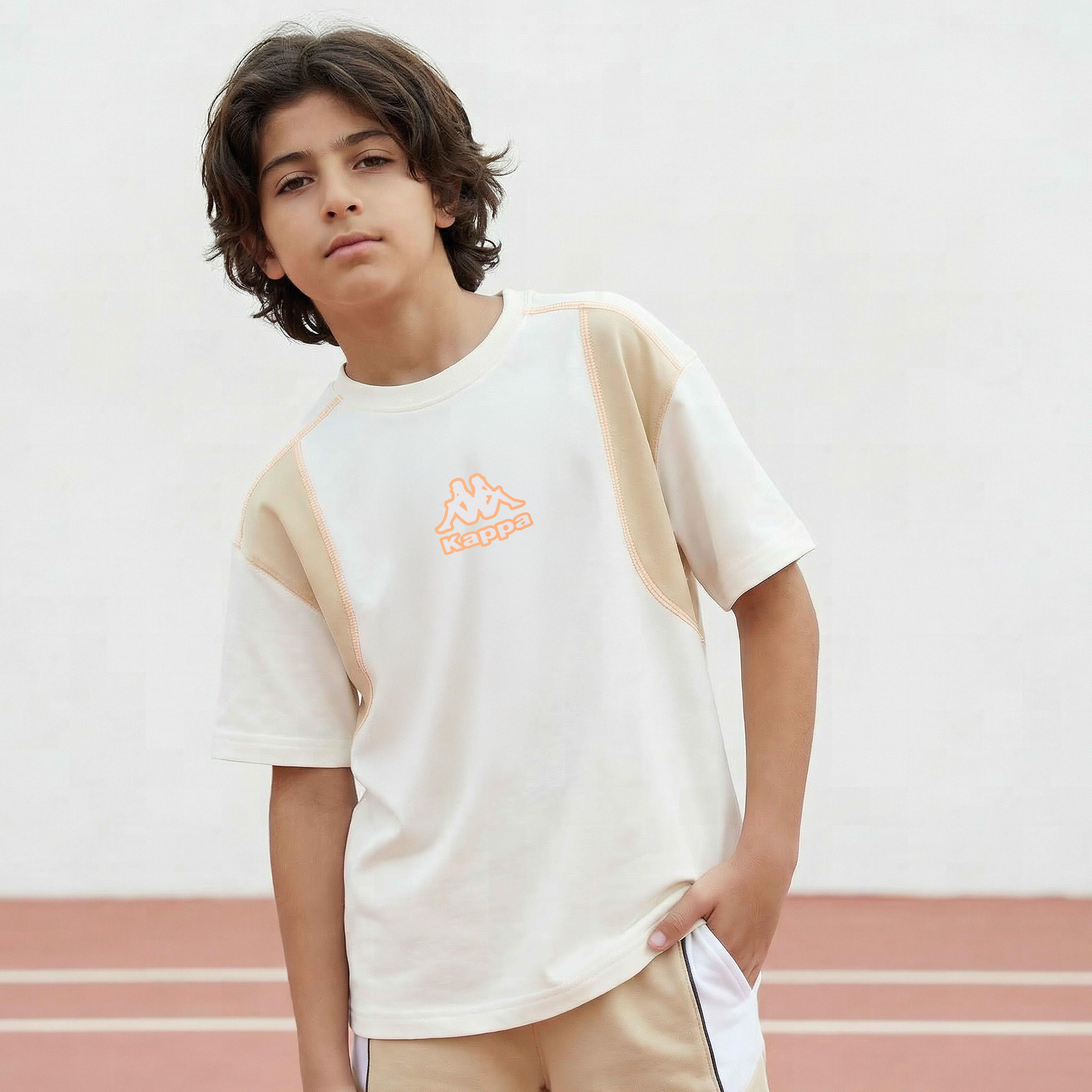 Kappa Crew Neck Short Sleeves T-shirt with Logo Print-boys-clothing-tshirtsandpolos-image-1
