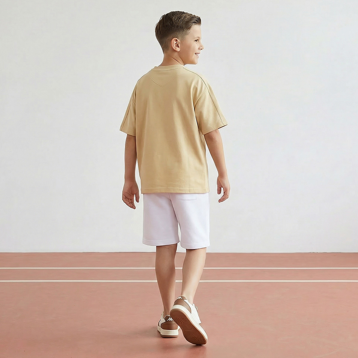 Kappa V-neck Short Sleeves T-shirt with Logo Print-boys-clothing-tshirtsandpolos-image-3