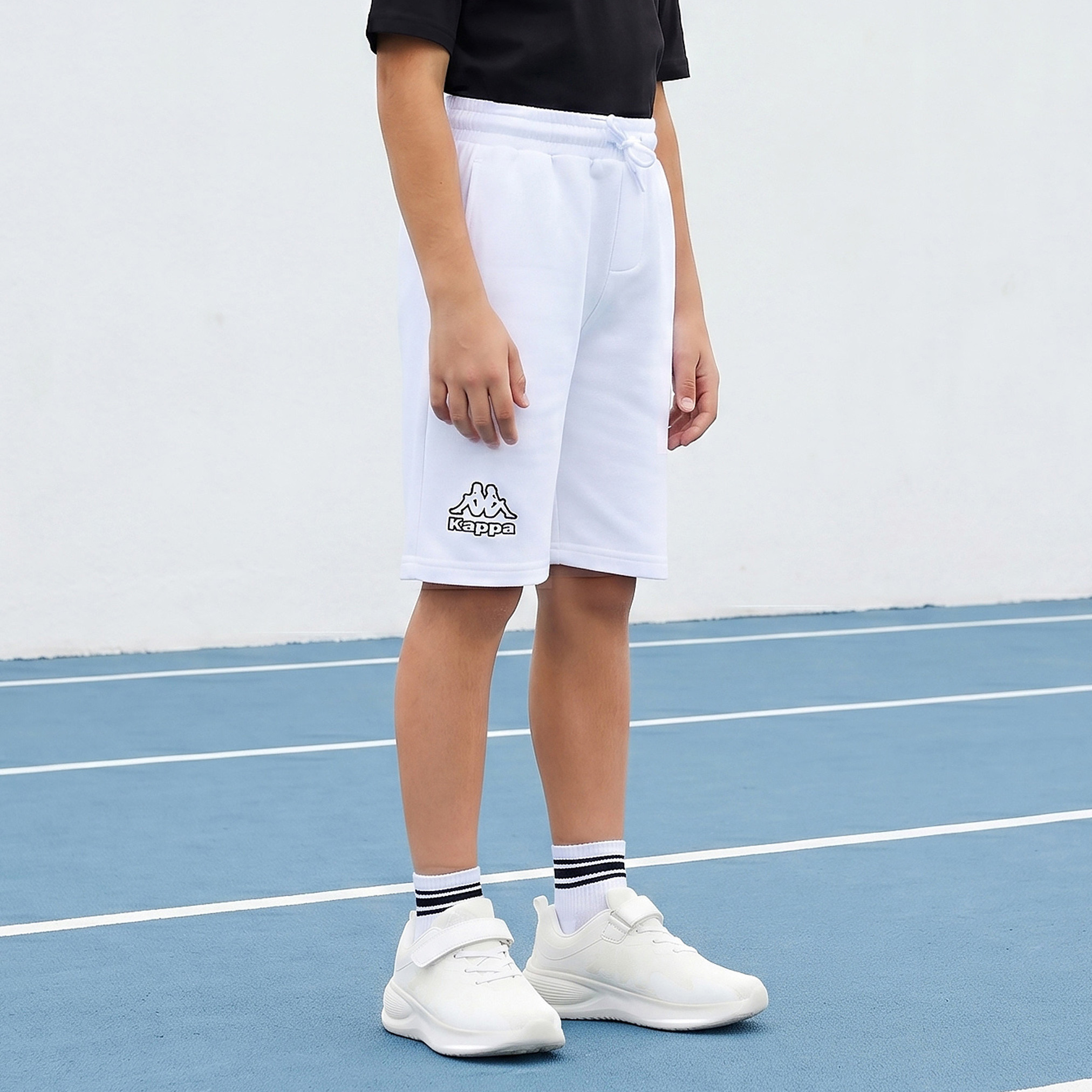 Kappa Elasticated Drawstring Shorts with Pockets-boys-clothing-bottoms-shorts-image-1