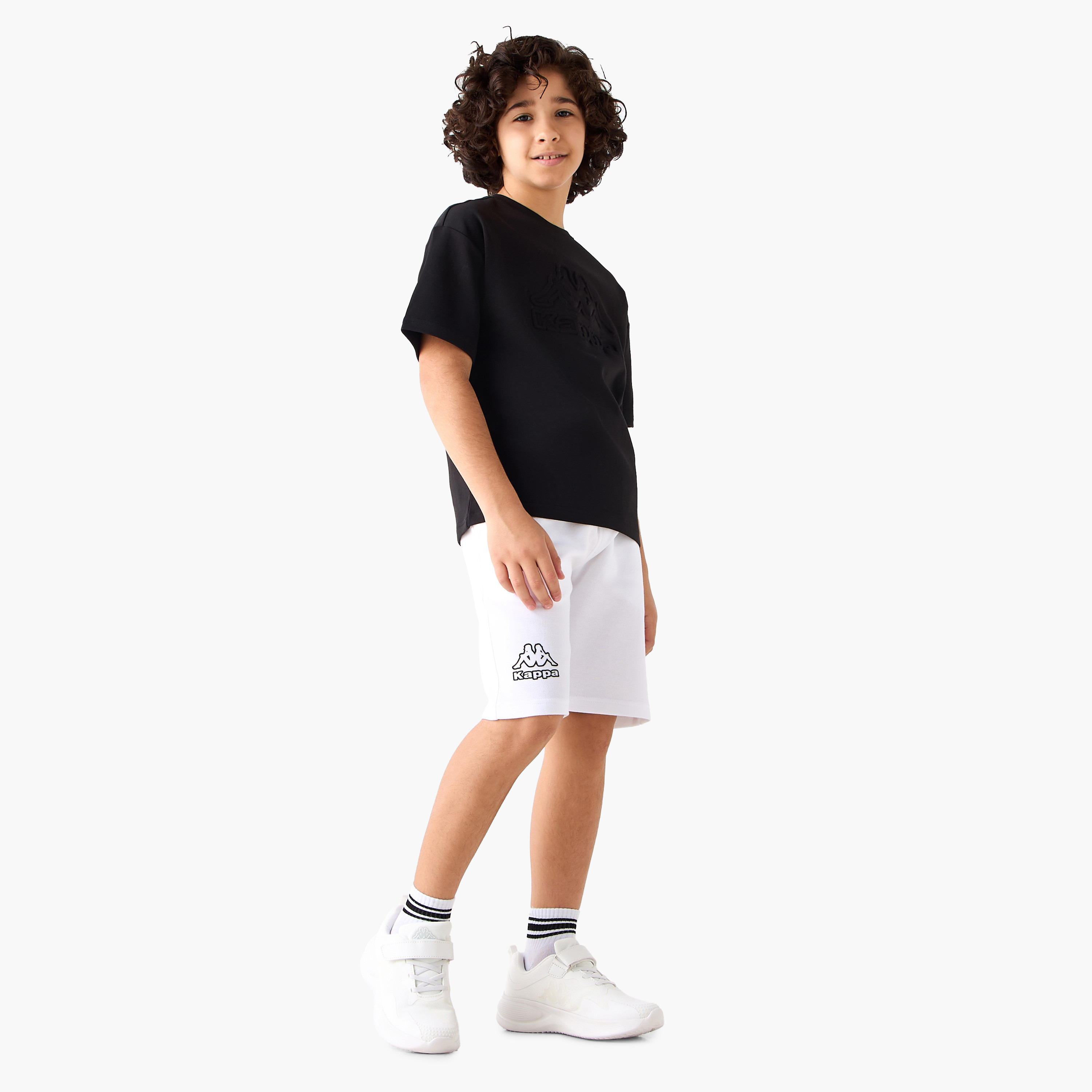 Kappa Elasticated Drawstring Shorts with Pockets-boys-clothing-bottoms-shorts-image-2