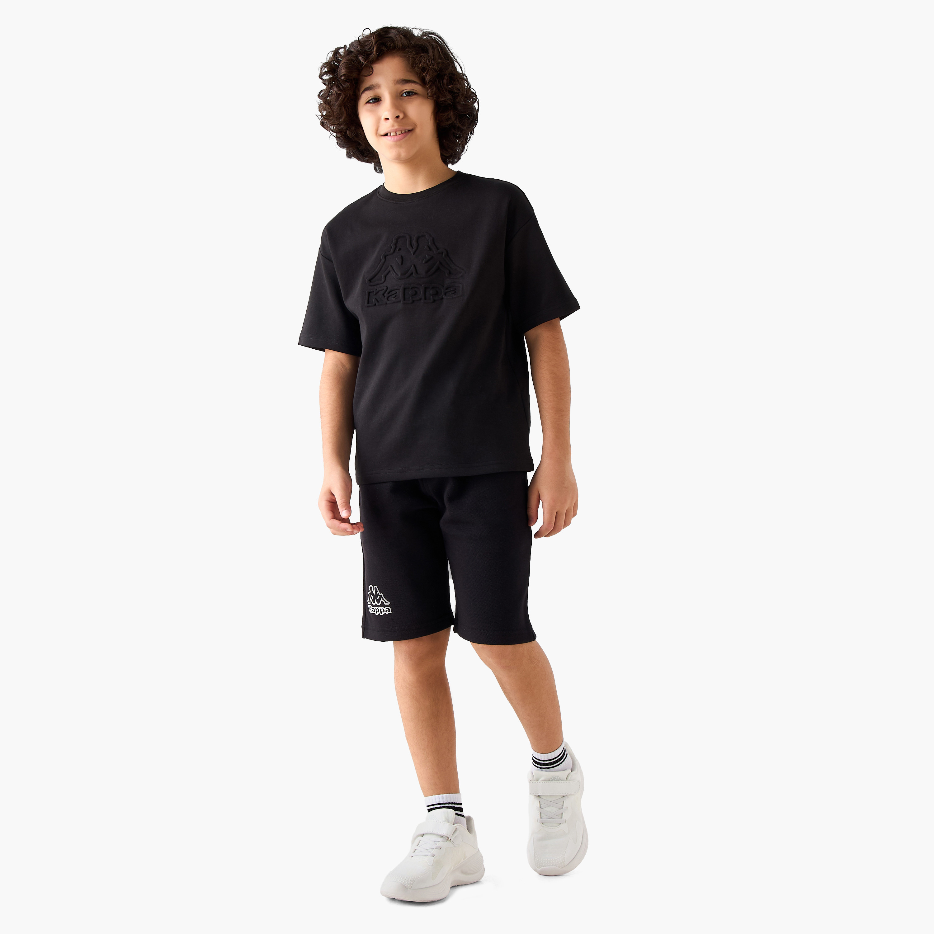 Kappa Elasticated Drawstring Shorts with Pockets-boys-clothing-bottoms-shorts-image-2