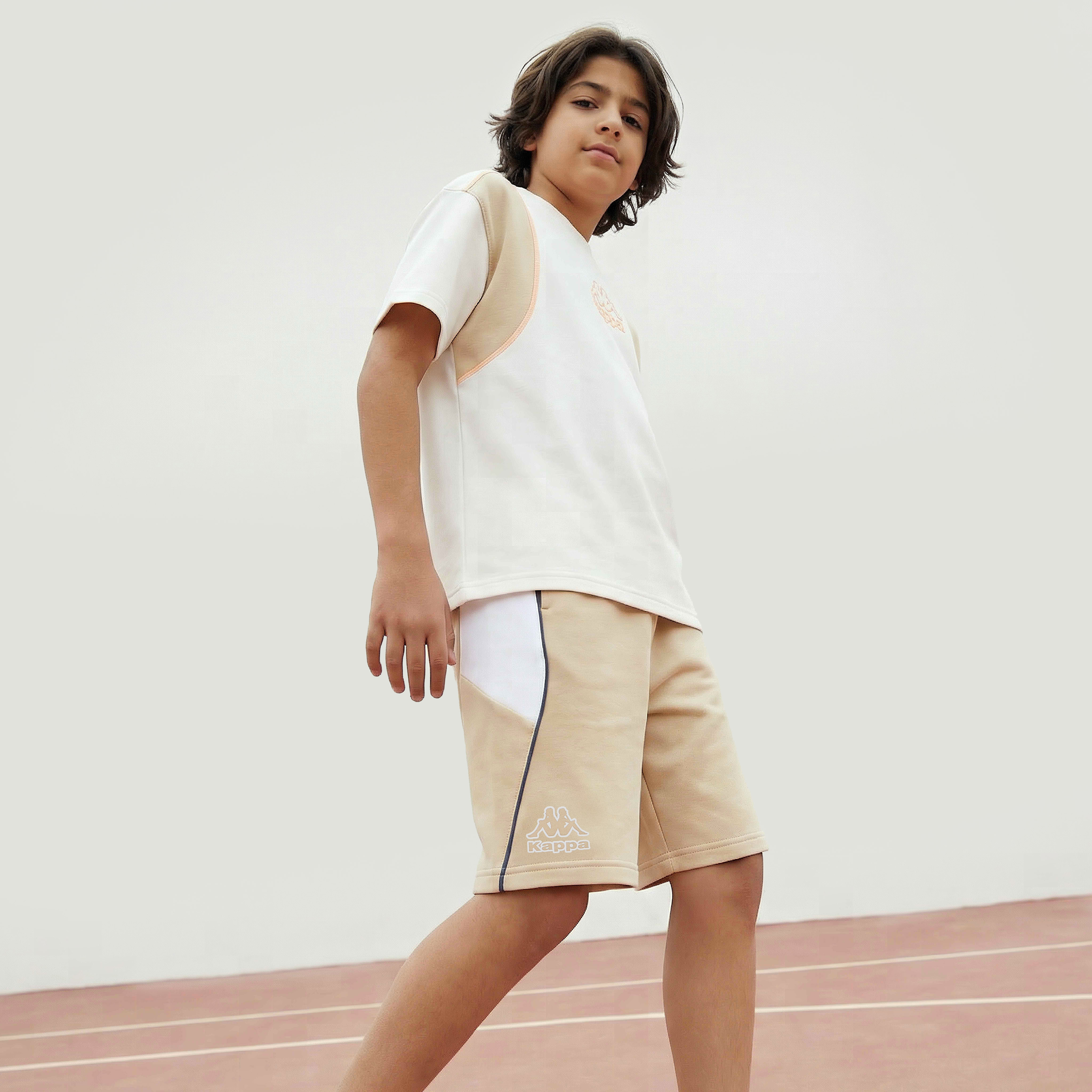 شورت طول الركبة برباط خصر وألواح من كابا-boys-clothing-bottoms-shorts-image-1