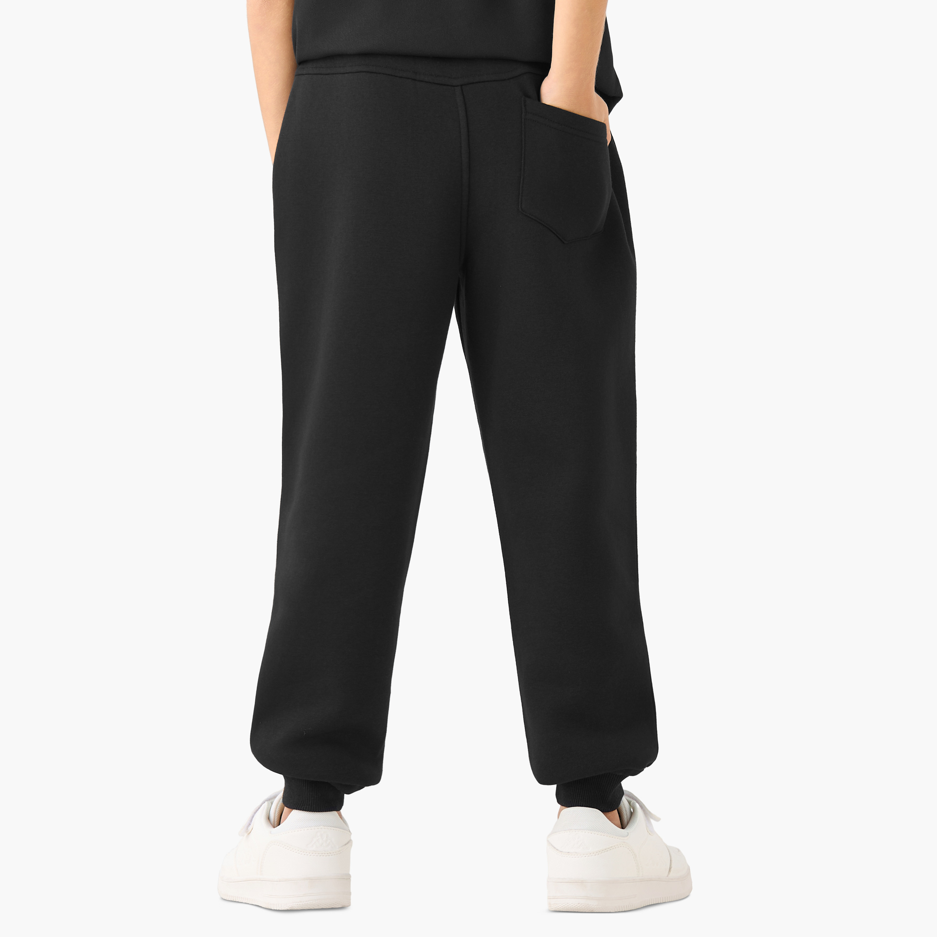Kappa Drawstring Waist Joggers with Logo Print-boys-clothing-bottoms-joggersandtrackpants-image-3