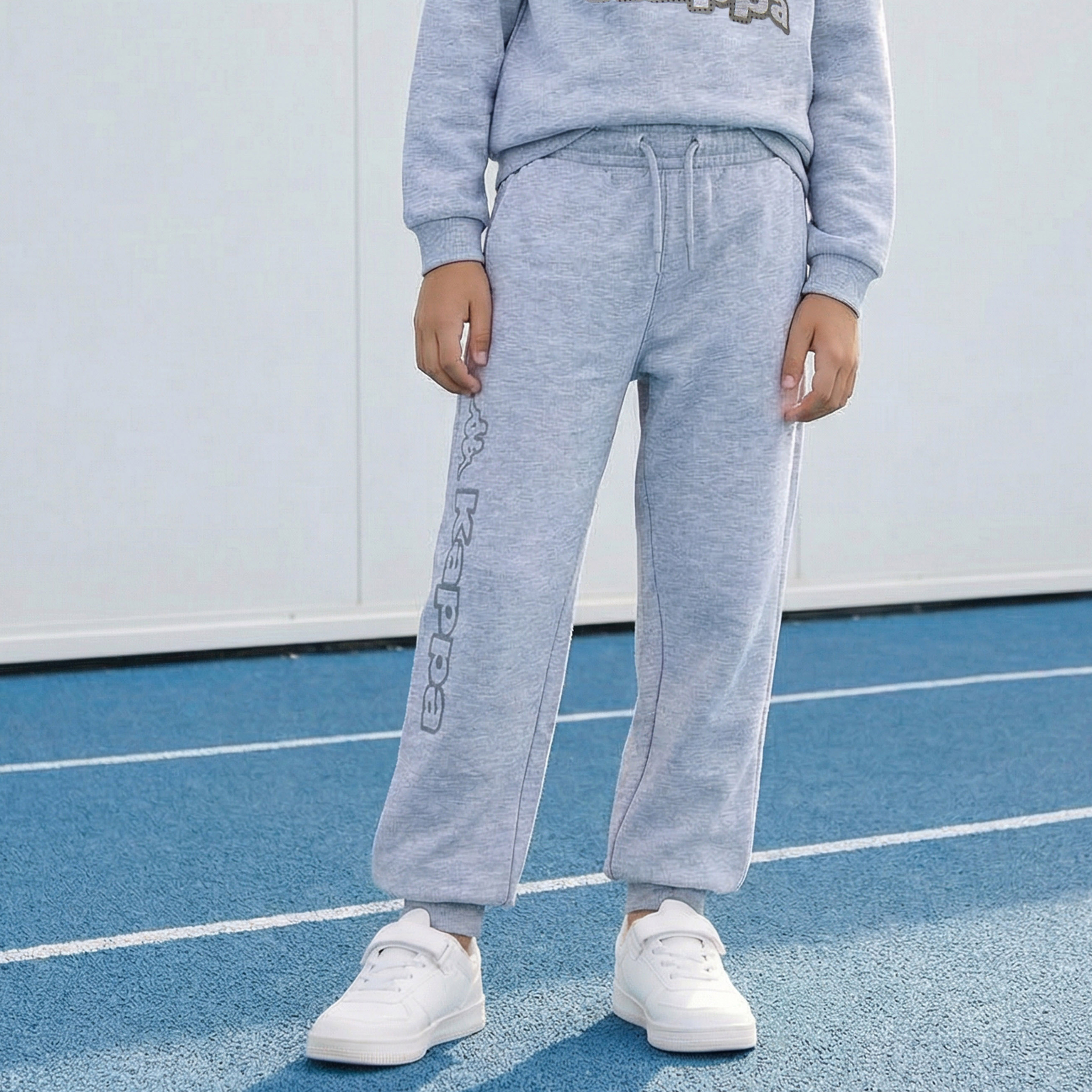 Kappa Drawstring Waist Joggers with Logo Print-boys-clothing-bottoms-joggersandtrackpants-image-1