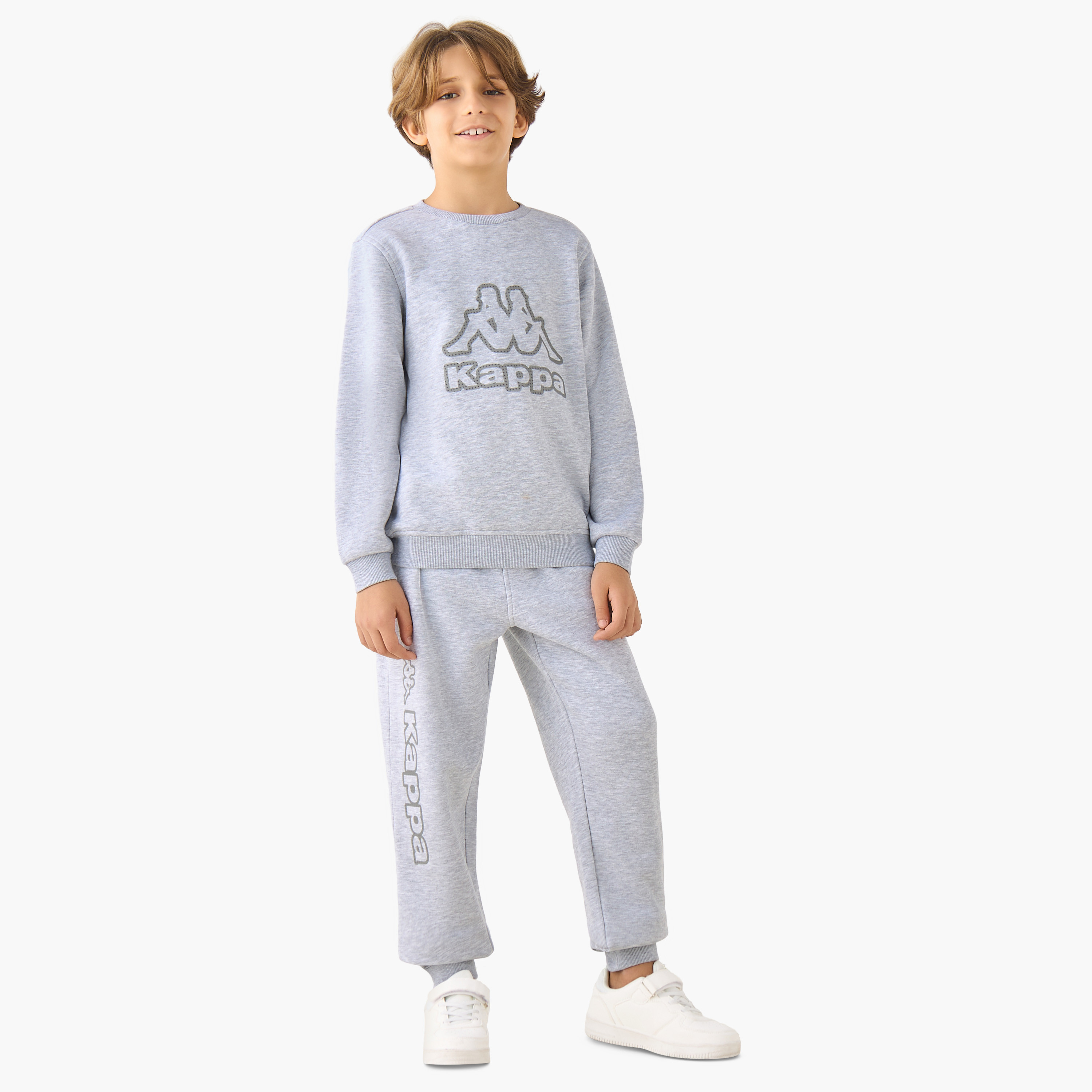 Kappa Drawstring Waist Joggers with Logo Print-boys-clothing-bottoms-joggersandtrackpants-image-2