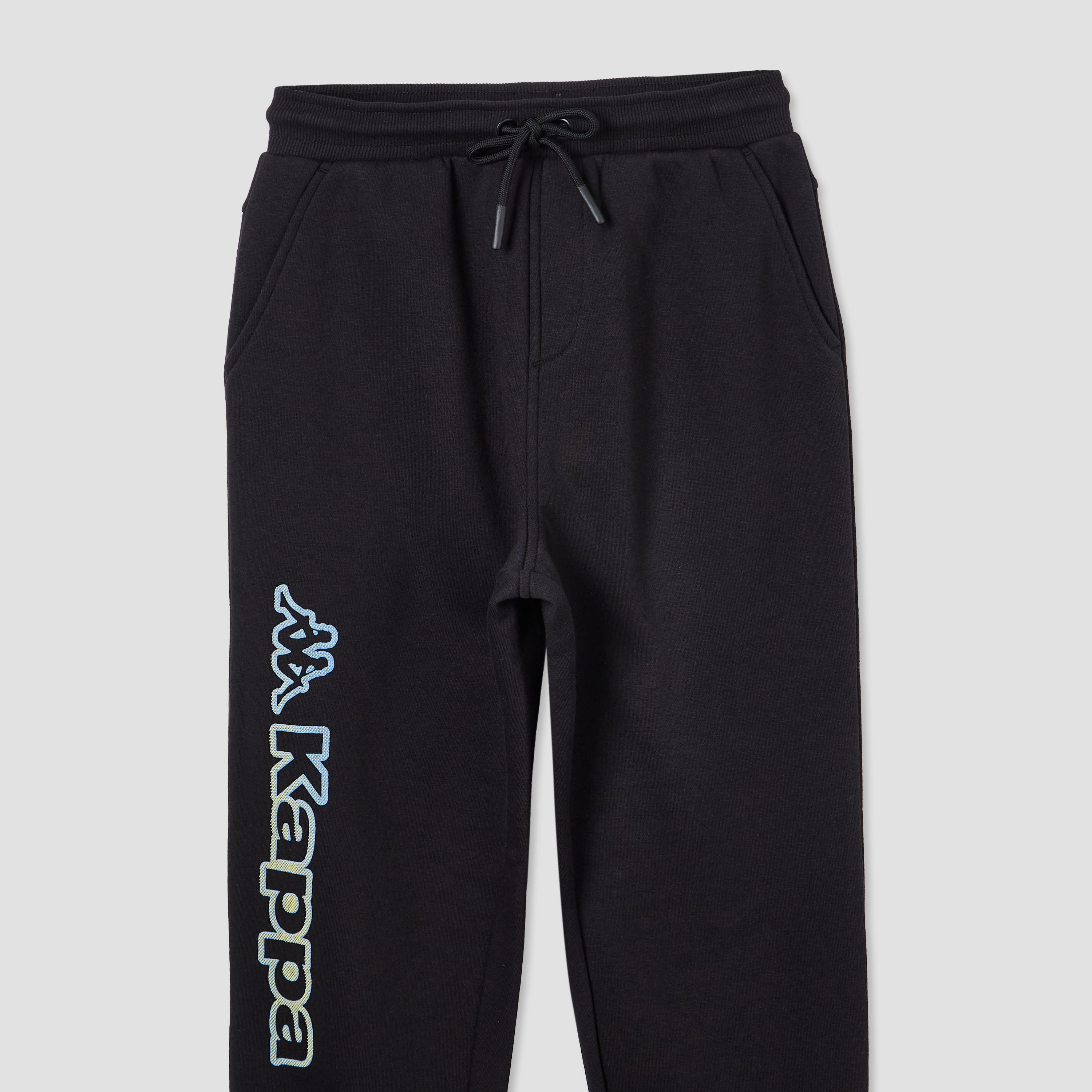 Kappa Elasticated Drawstring Joggers with Logo Print-boys-clothing-bottoms-joggersandtrackpants-image-3