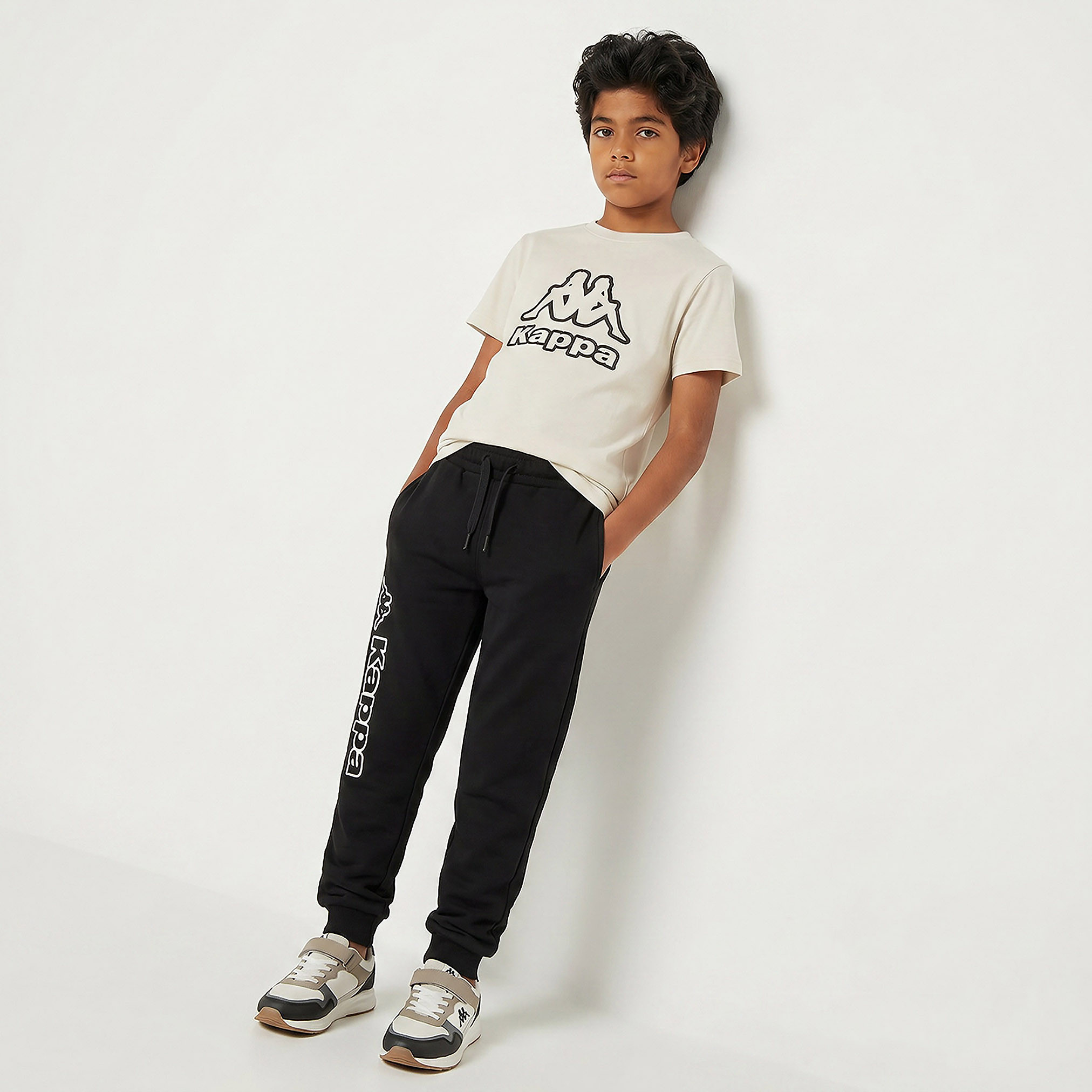 Kappa Drawstring Waist Joggers with Pockets-boys-clothing-bottoms-joggersandtrackpants-image-2