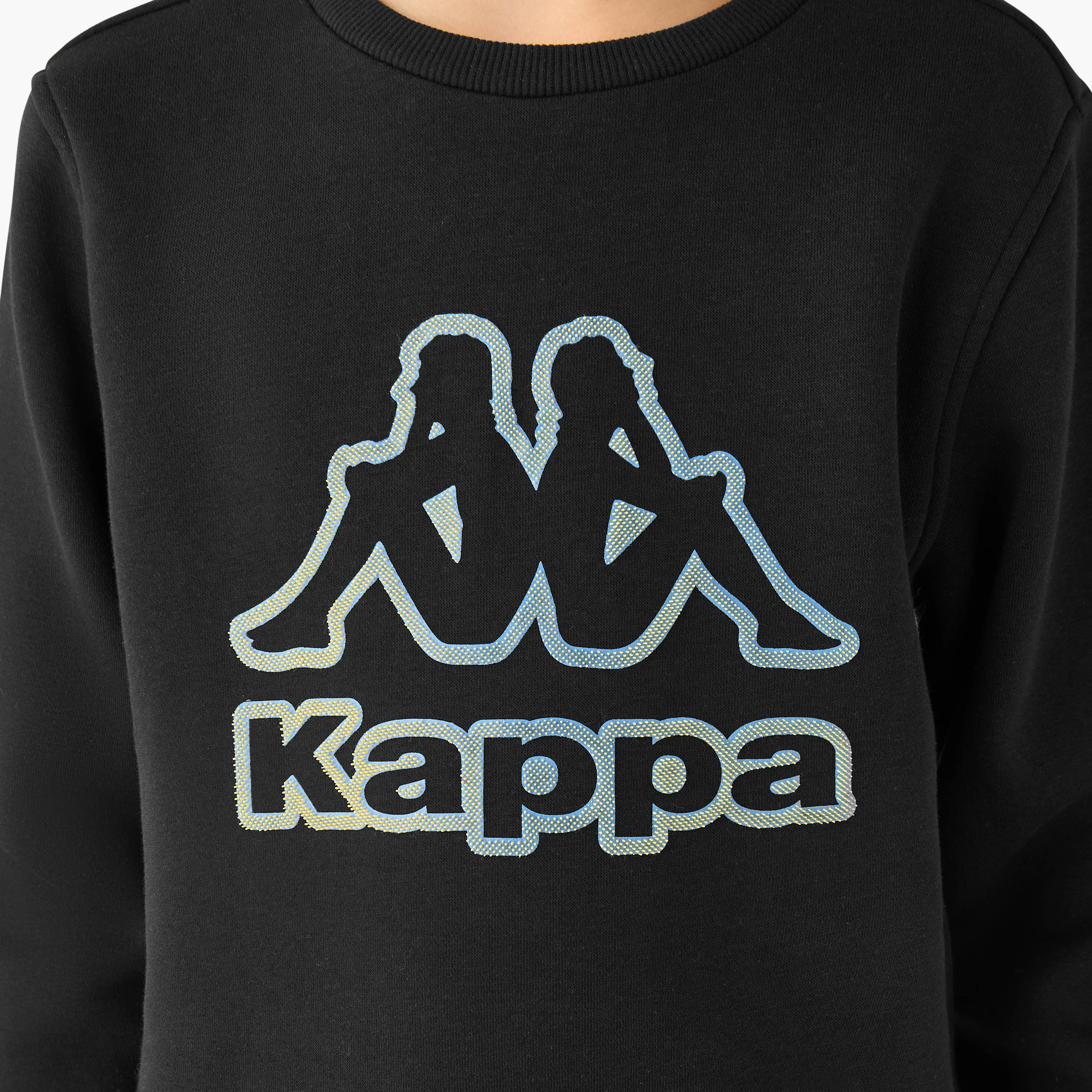 Kappa Crew Neck Sweatshirt with Logo Print-boys-clothing-sweatshirts-image-5