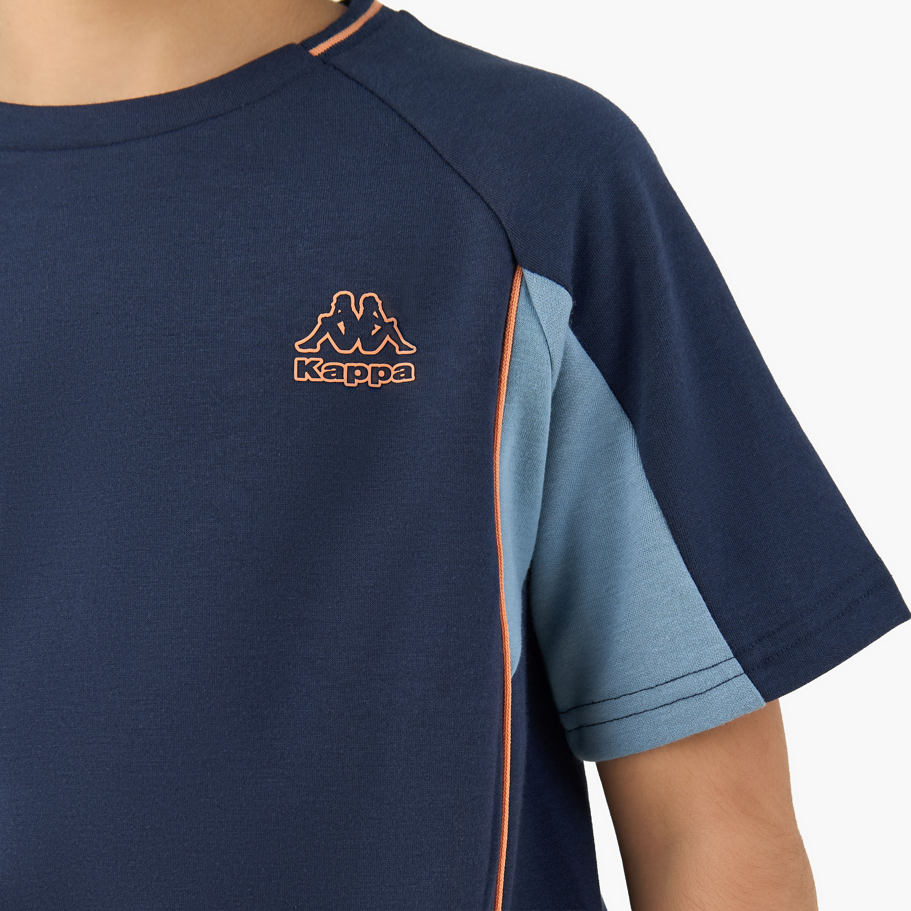 Kappa Crew Neck Short Sleeve T-shirt and Shorts Set with Drawstring Closure-sports-boys-clothing-sets-image-7