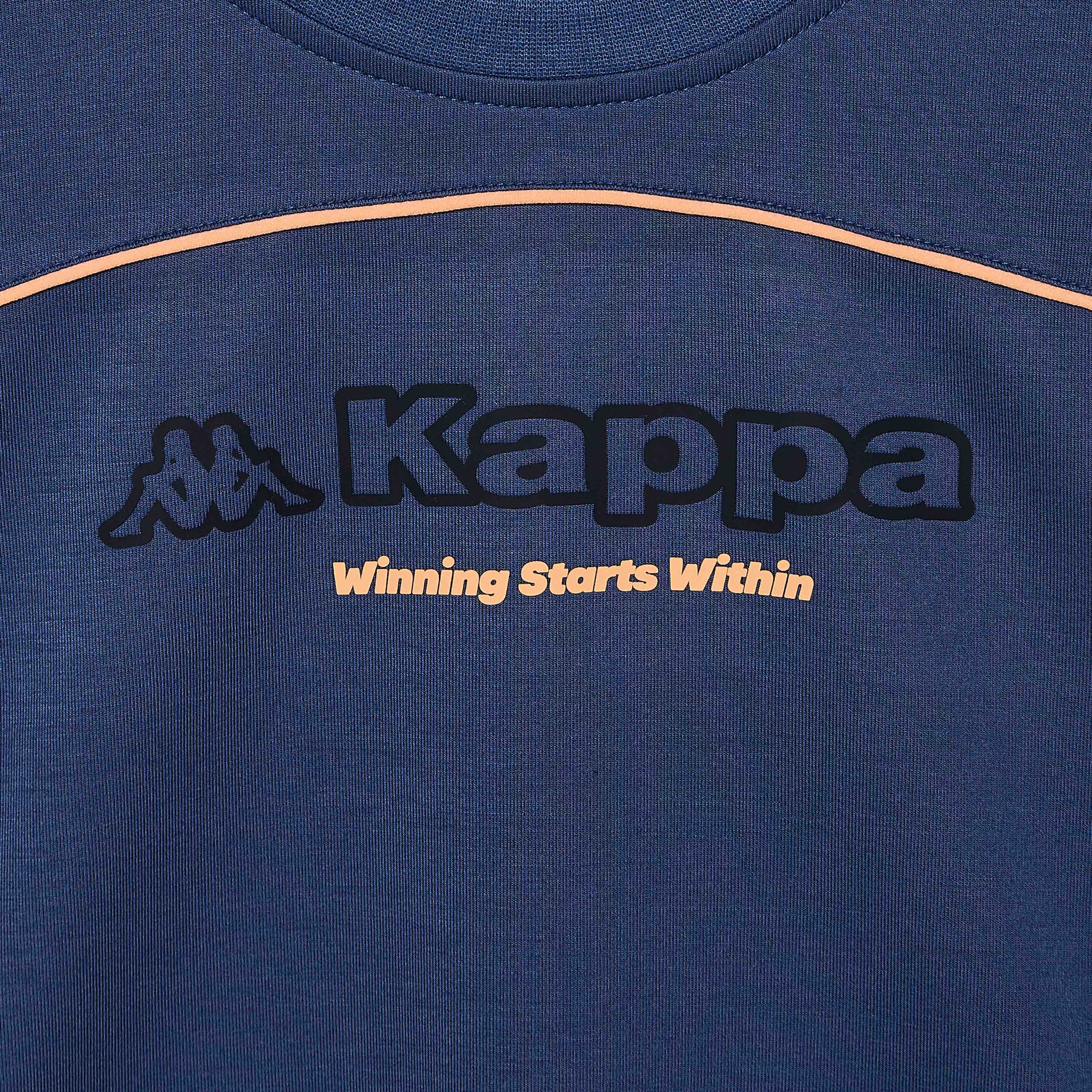 Kappa Crew Neck Short Sleeves T-shirt and Shorts Set with Slogan Print-boys-clothing-sportswear-sets-image-5